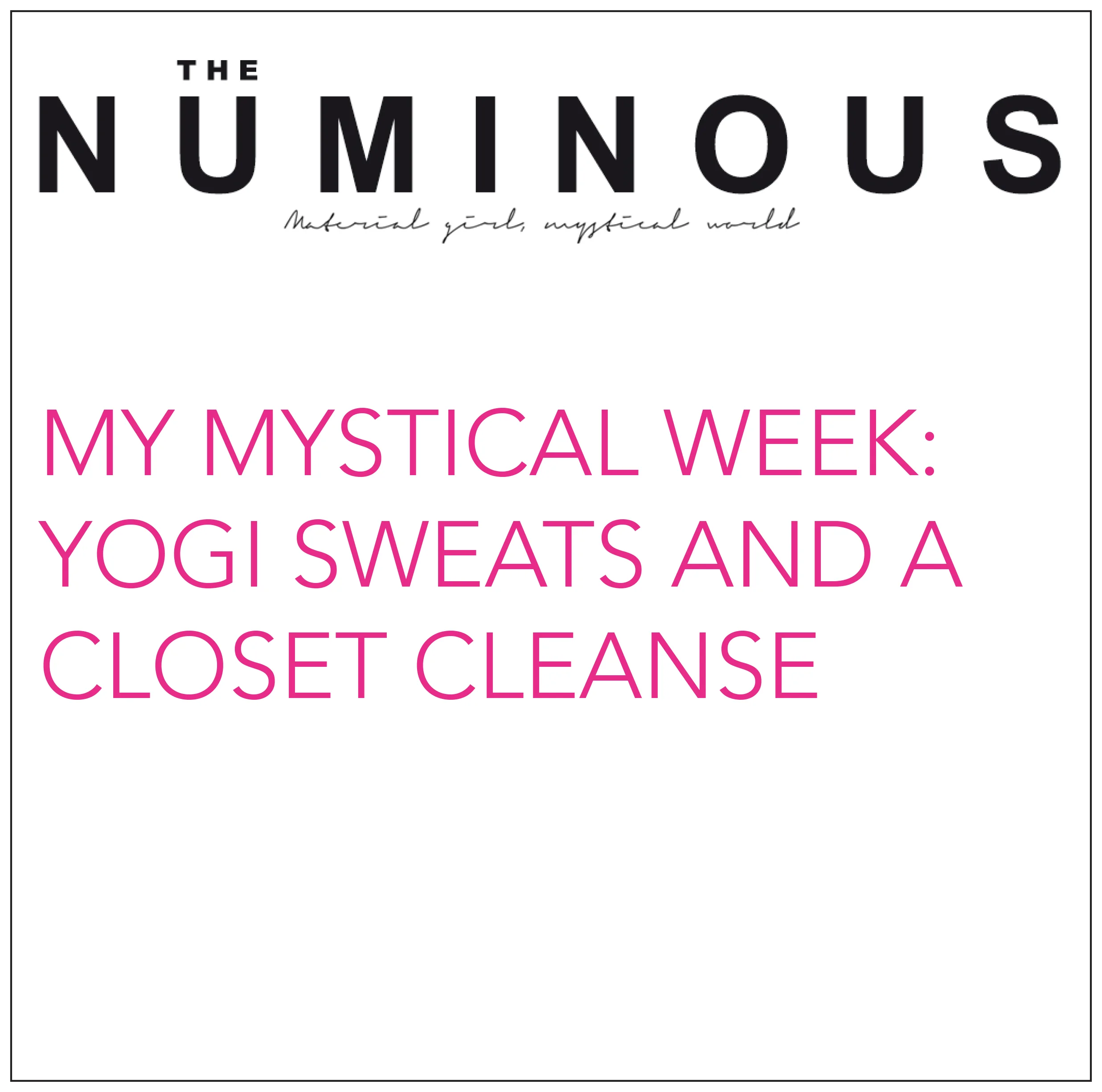 The Numinous