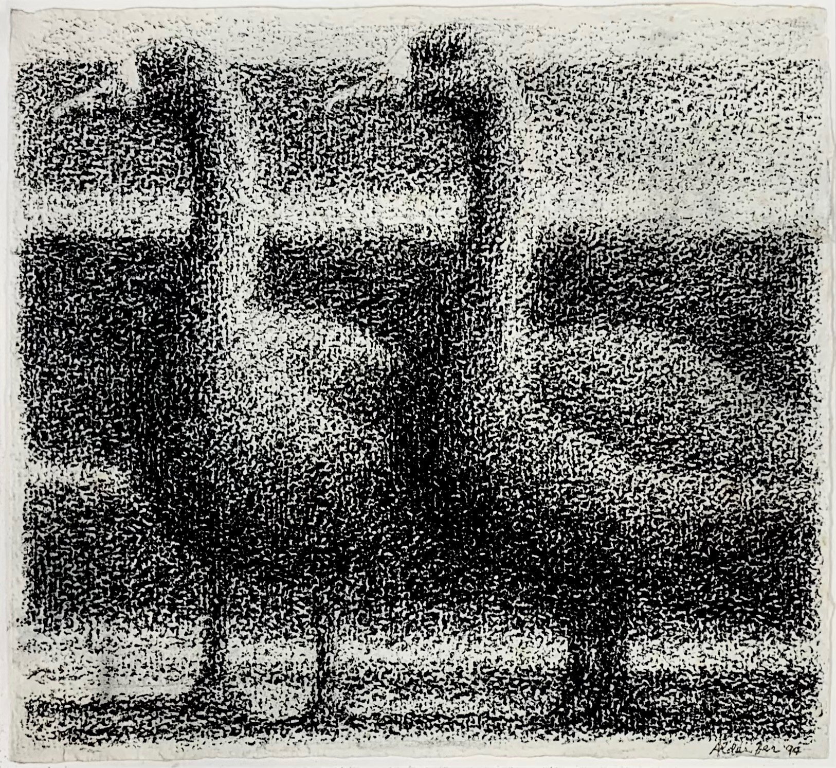 Standing Geese, 1994 (Copy)