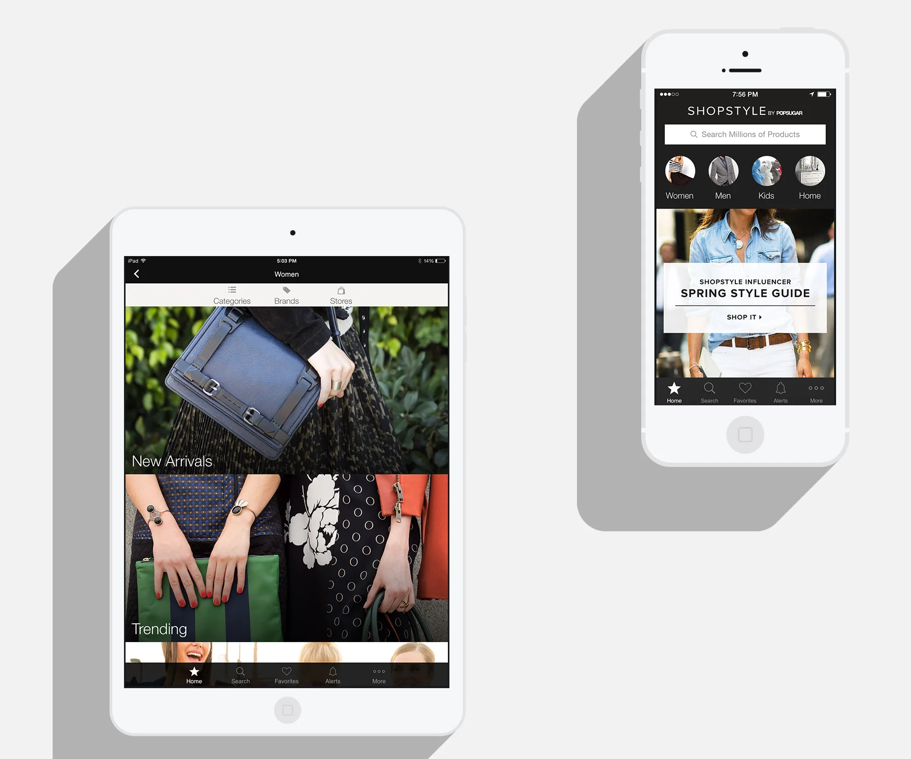 Mobile app page design