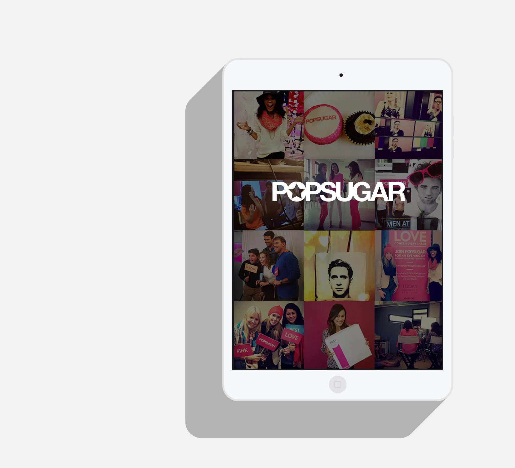 Popsugar app loading screen design