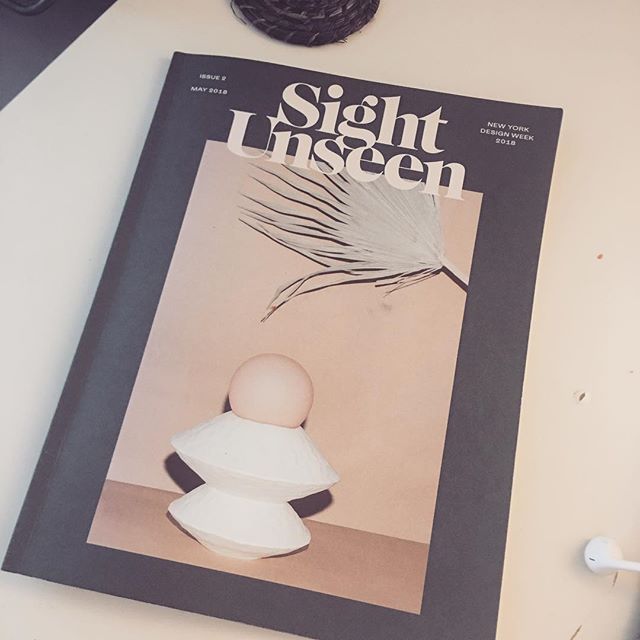 Loving the magazine from @_sightunseen_ for New York Design Week 🙌🏻🙌🏻
