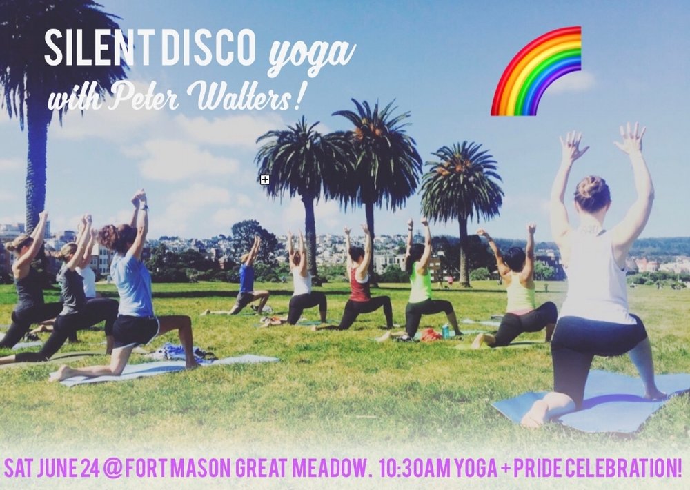 Join me Satuday, June 24th at 10:30am for this awesome silent disco yoga class at Fort Mason in San Francisco, CA! This event is hosted by Outdoor Yoga SF. We will sing, move, breathe and maybe even dance! Will you come?! Sign up HERE