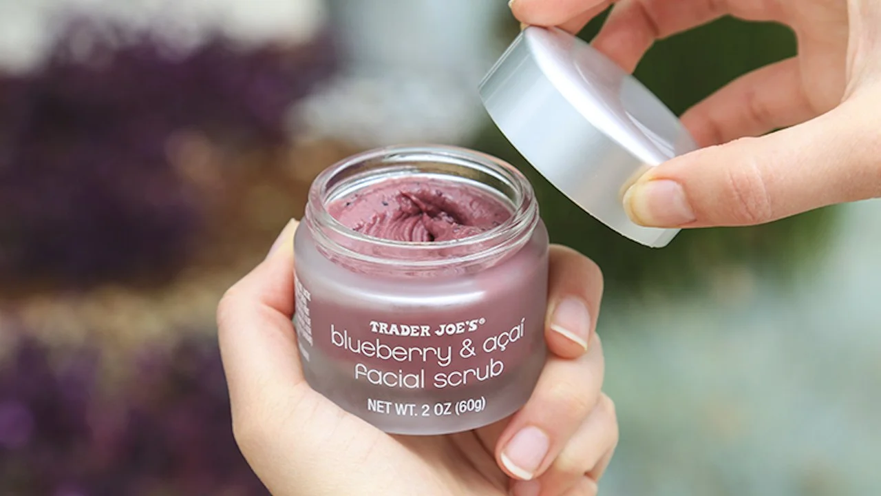 2. Trader Joe’s Blueberry & Acai Facial Scrub - $5.99