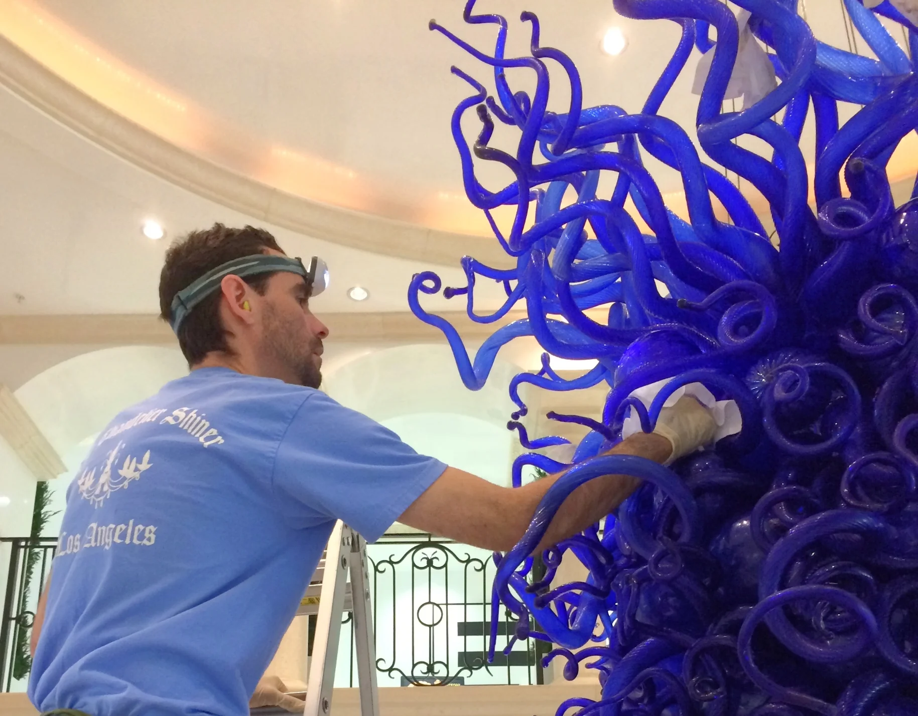 Copy of Big blue Chihuly Chandelier