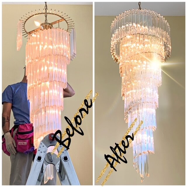 Chandelier Cleaning Los Angeles The, Cleaning Chandelier Service