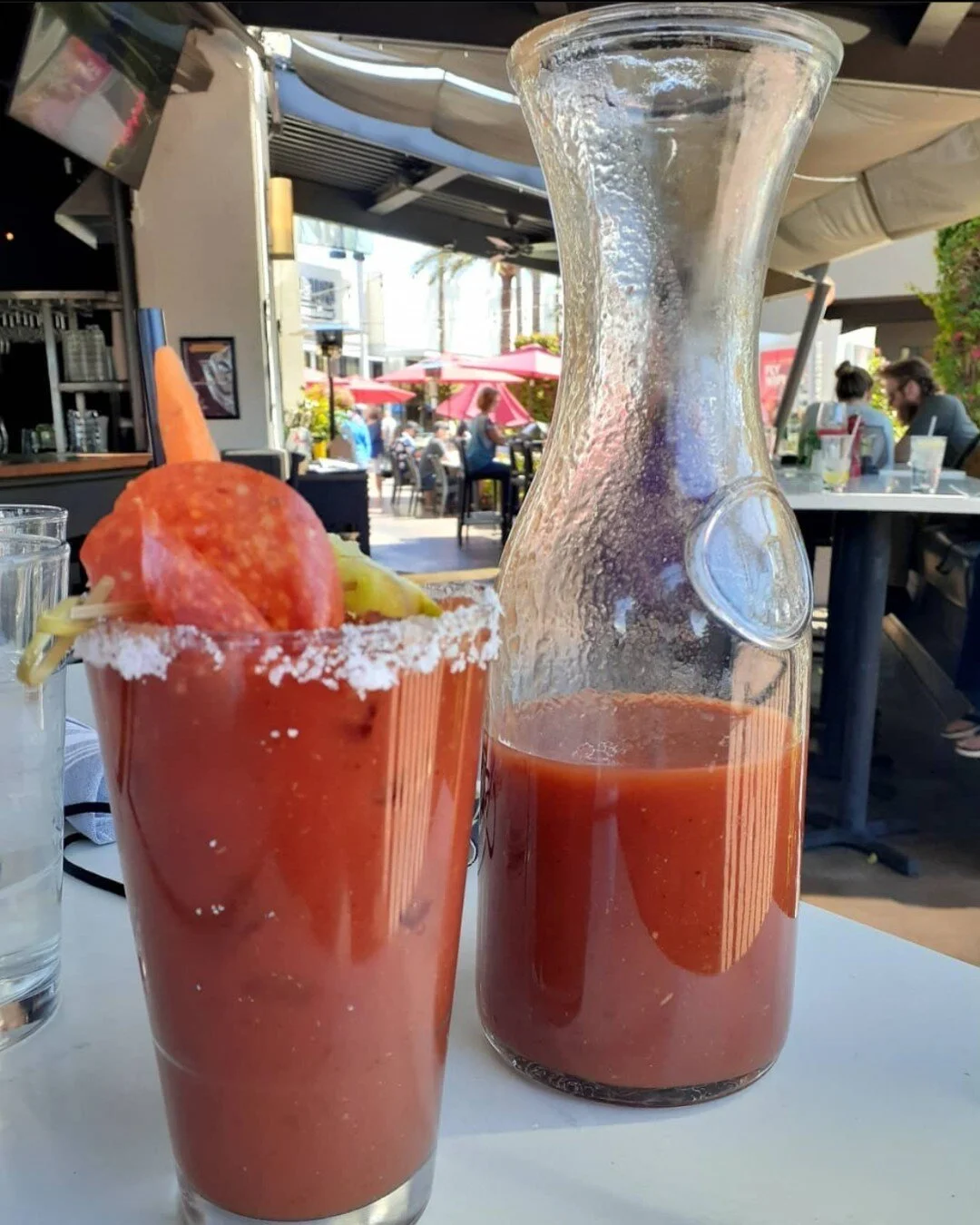 Sip up some Vitamin C and enjoy the patio! 🍅☀️
#BloodyMary #PatioTime #ThirstyLion

📸: @sandywass 
.
.
.
.
.
.
#brunch #brunchcocktails #breakfastcocktail #bloodymaria #sunny #vitimanc #patioweather #patioseason #goodweather #brunchtime #weekendbru