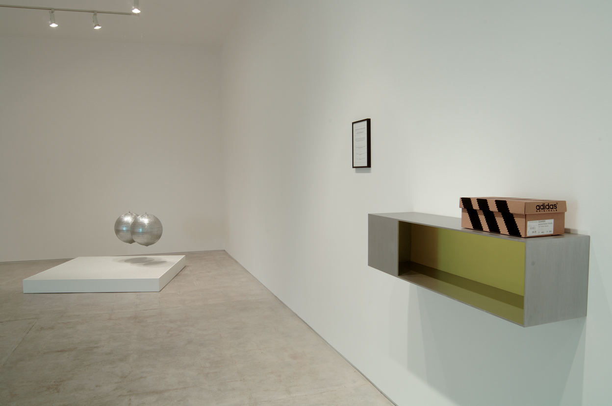 Donald Judd Box Used As a Shelf For An Adidas Box , (installation) 2006