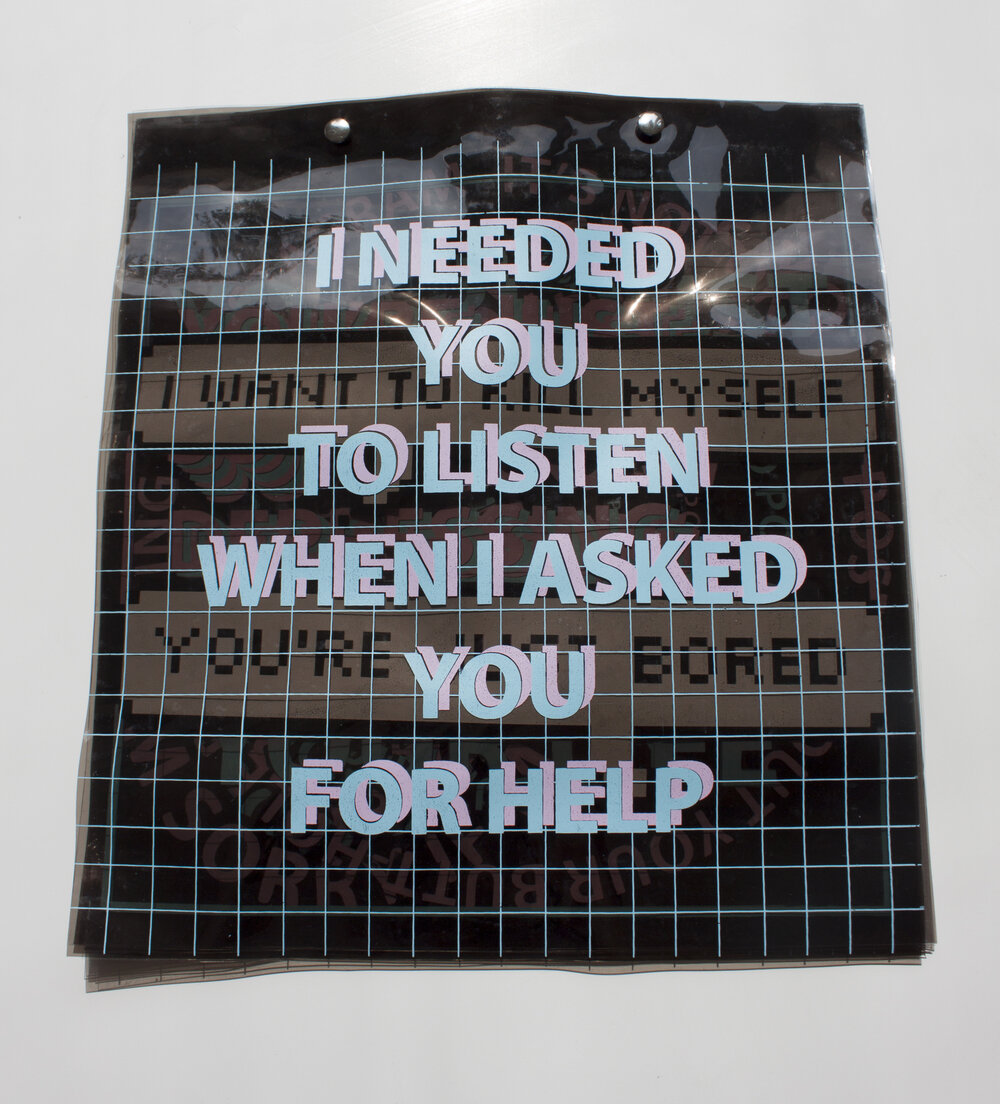 I Needed You To Listen When I Asked You For Help - 2015