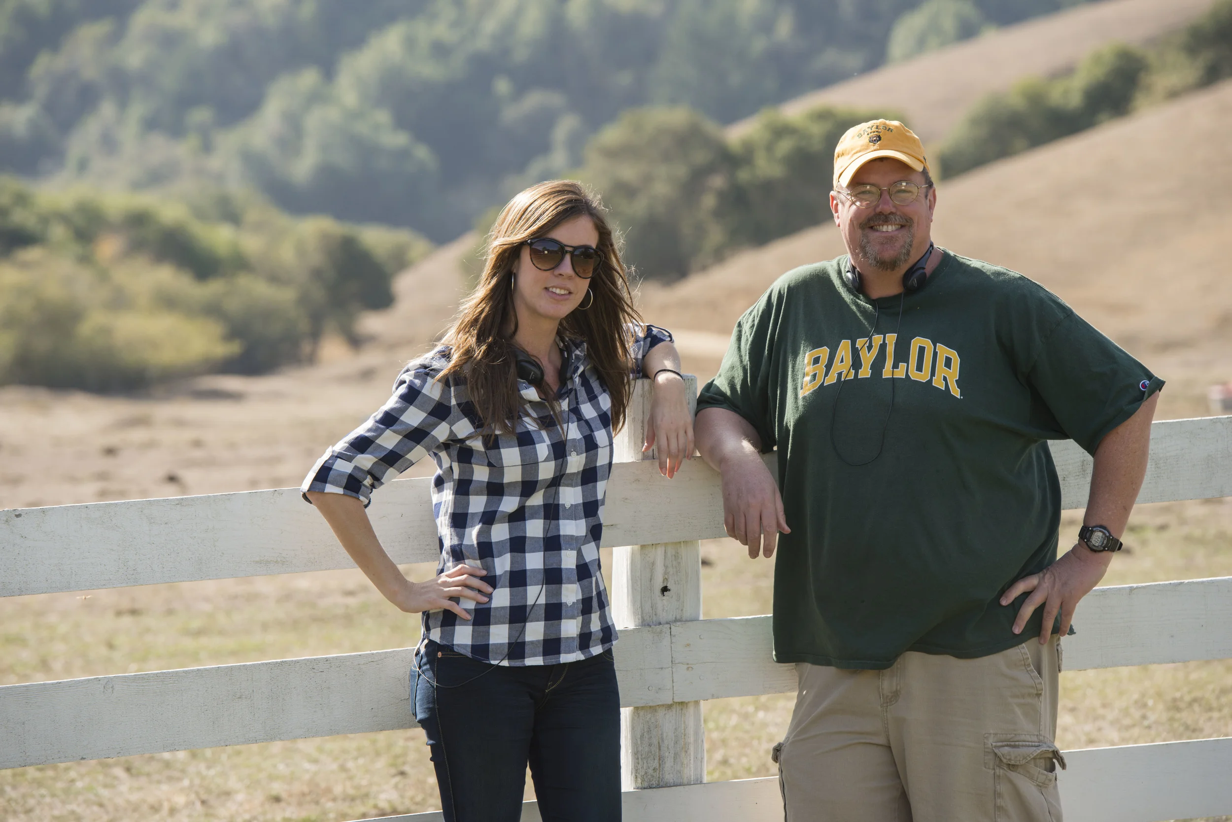 This was my partner and I on set. Photo courtesy of John Deere ®