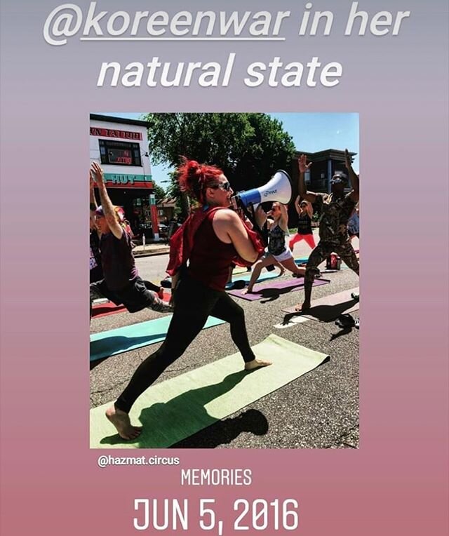 Memories. (5 years ago we opened. This was our first Open Streets event) ❤️💔listen, Goddesses, @koreenwar here, and i am indeed trying to hold it together. But not gonna lie, the trauma is real here. We are still offering daily classes and virtual (