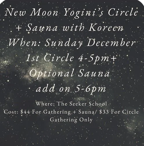 🌘new moon women&rsquo;s circle &amp; sauna: 
What to expect: A Yoni egg &amp; moving meditation = pleasure practice. 
&hellip;Followed by a Suana and discussion/ social time.  This is going to be special. Intimate. Small circle of women. 
🌹Sunday D