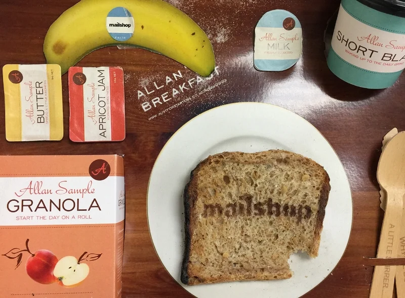 Mailshop Self Promotion Breakfast Box