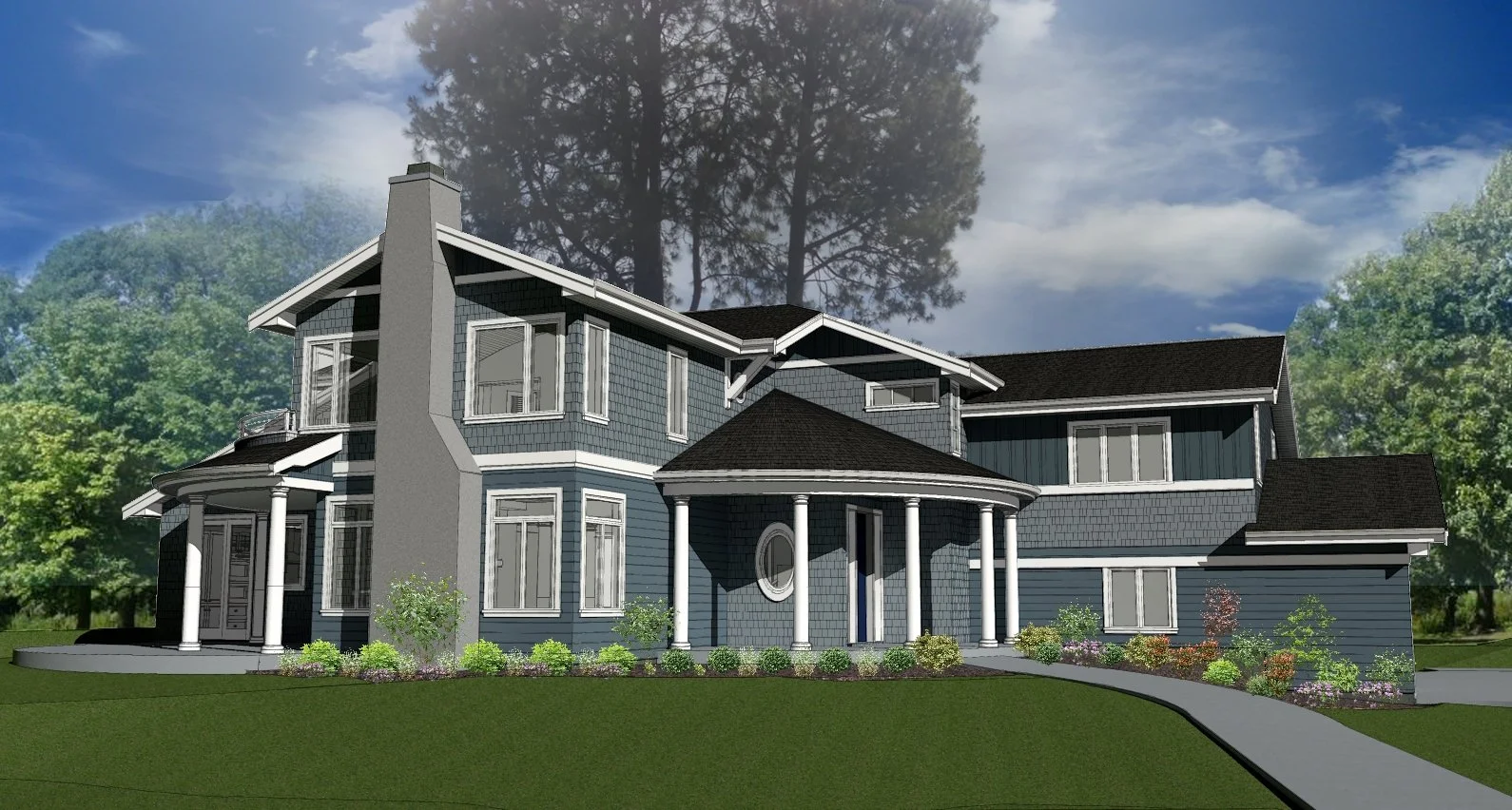 This Moss Bay custom home was completed in 2015. Builder: McLauchlan Constrcution LLC