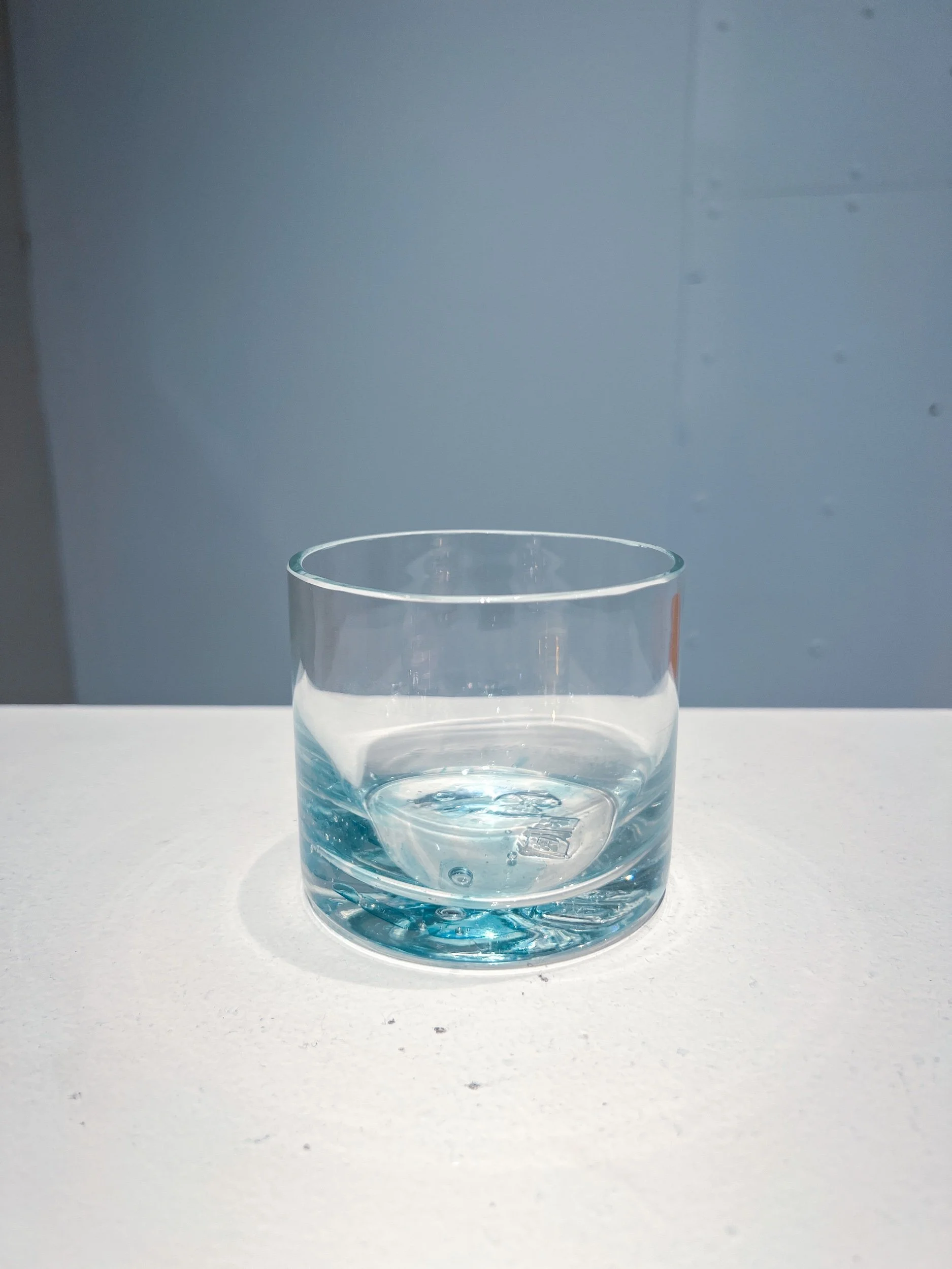 Hand-blown rocks glass