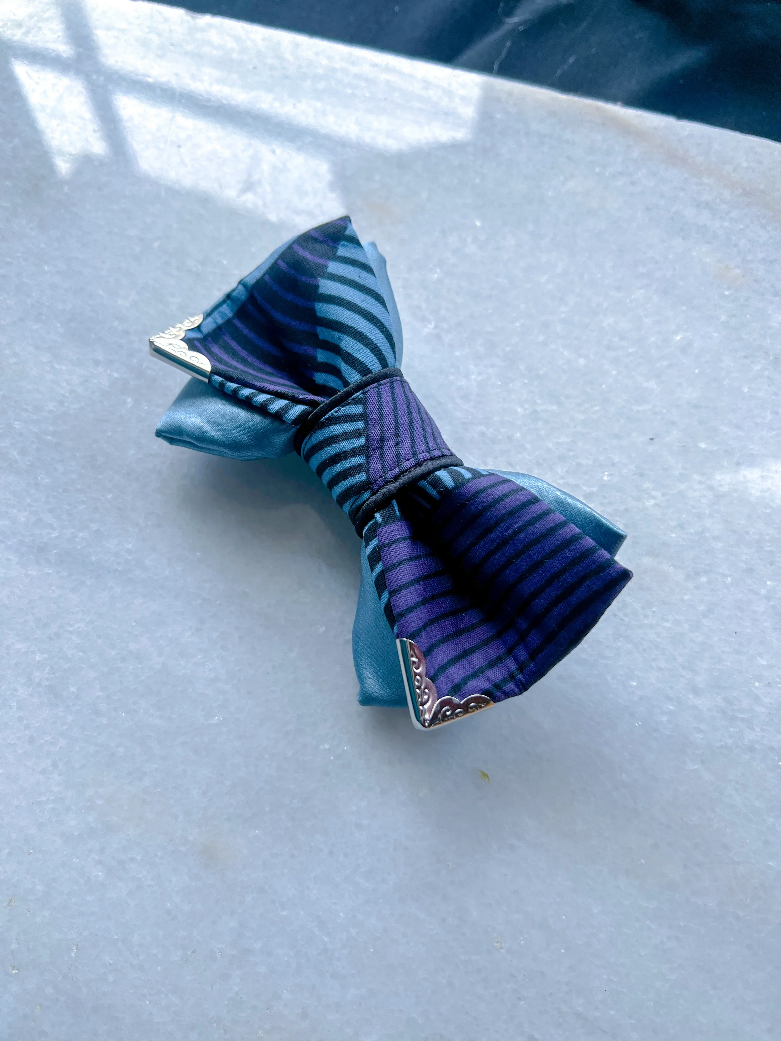 kwanzaa 2025 Bowtie purple blue black.jpg