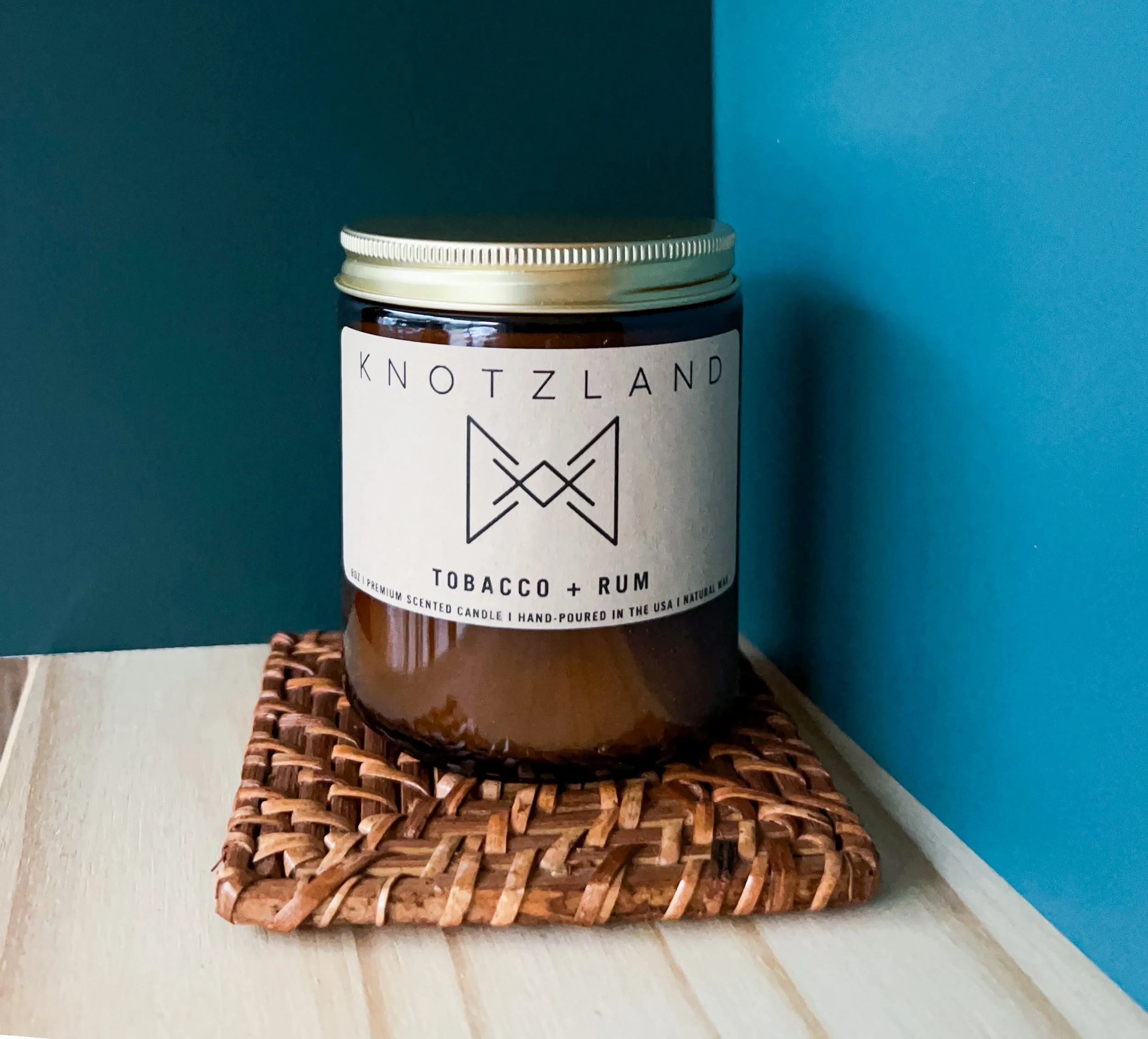 Knotzland Tobacco + Rum Candle