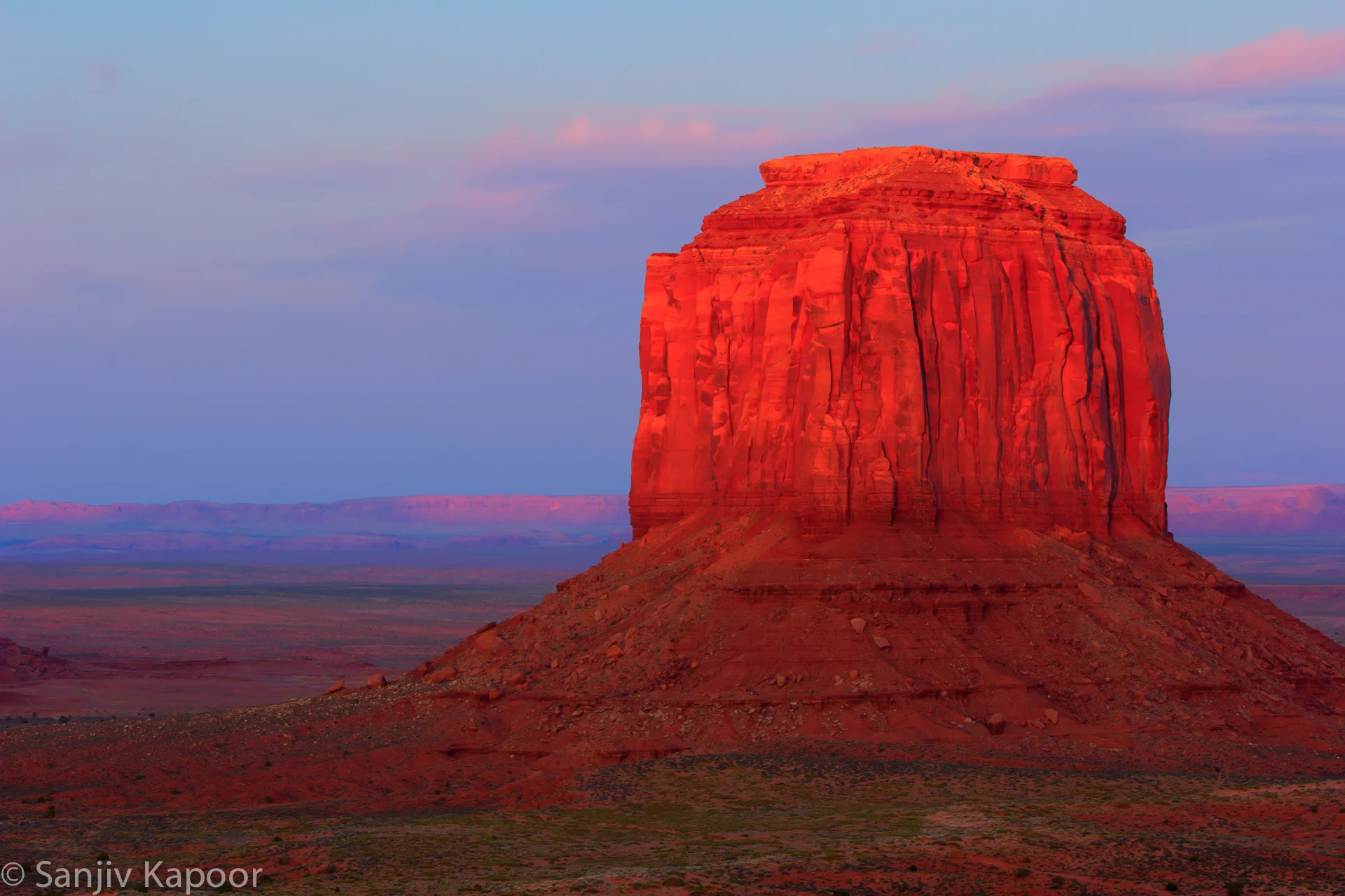 Last light in Monument valley