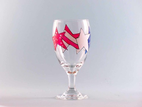 Painted Wine Glasses, Pretty Wine Glass, Patriotic Gift, Hand Painted, Wine  Glass Set, Wine Lover Gift, Personalized Gift 