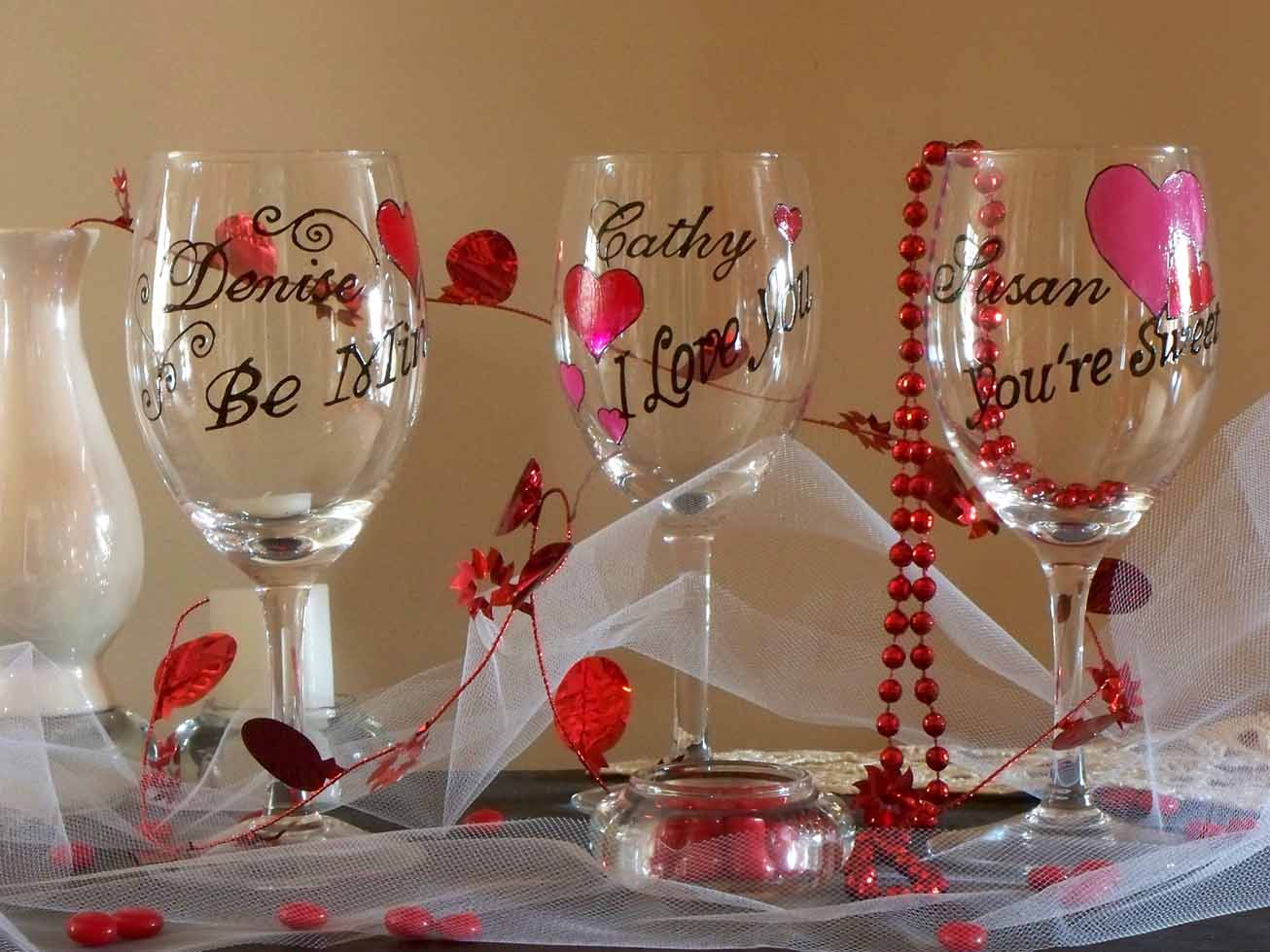 Valentine’s Wine Glass Gift Set