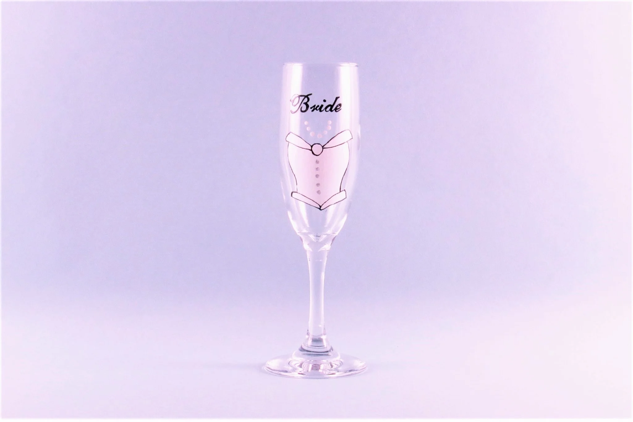 bride wedding flute