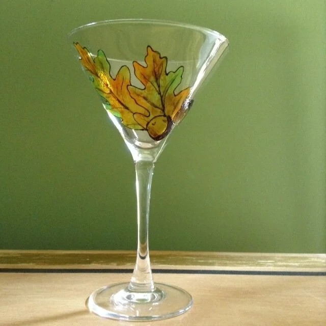 painted_fall_martini_glass