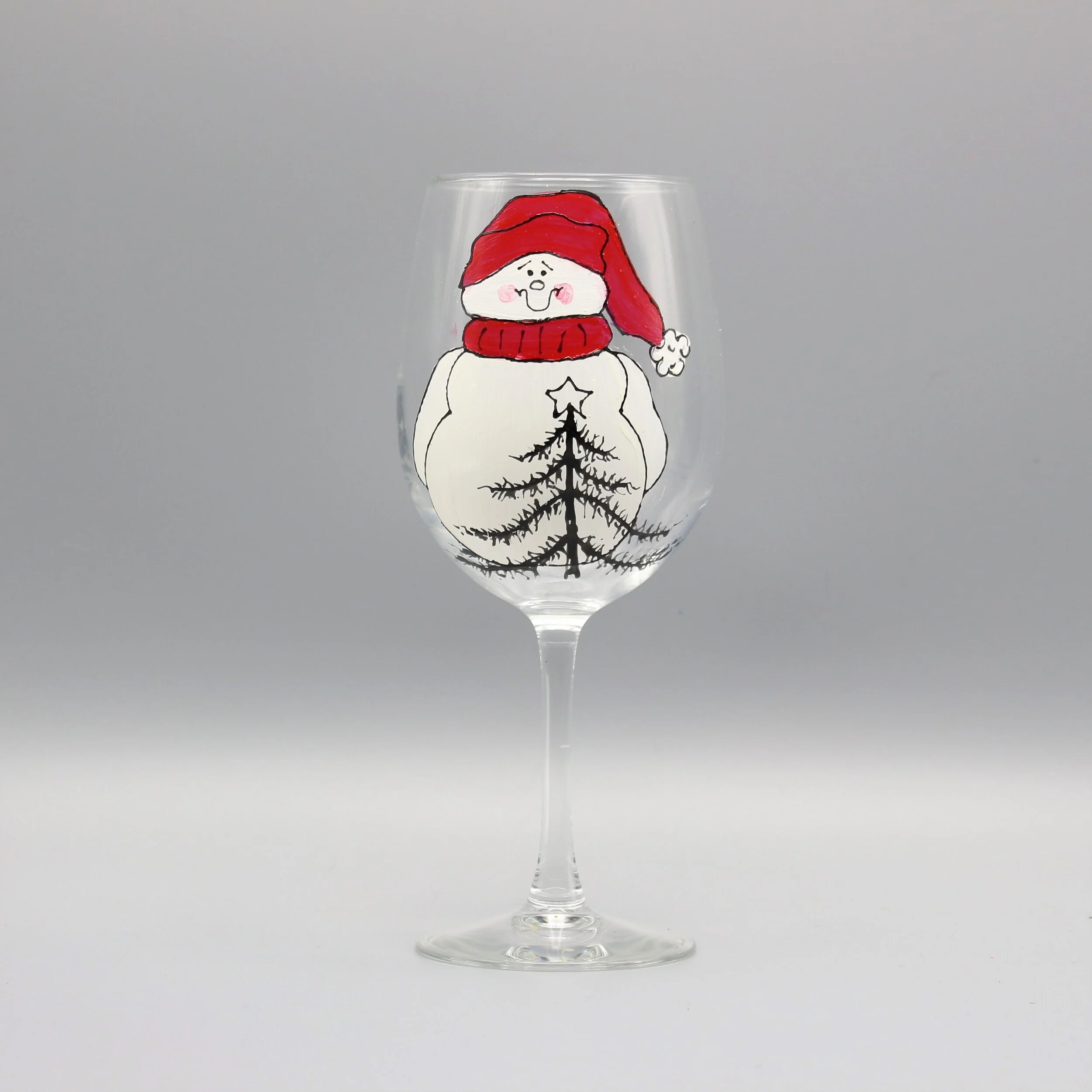 snowman_wine_glass_santa_hat