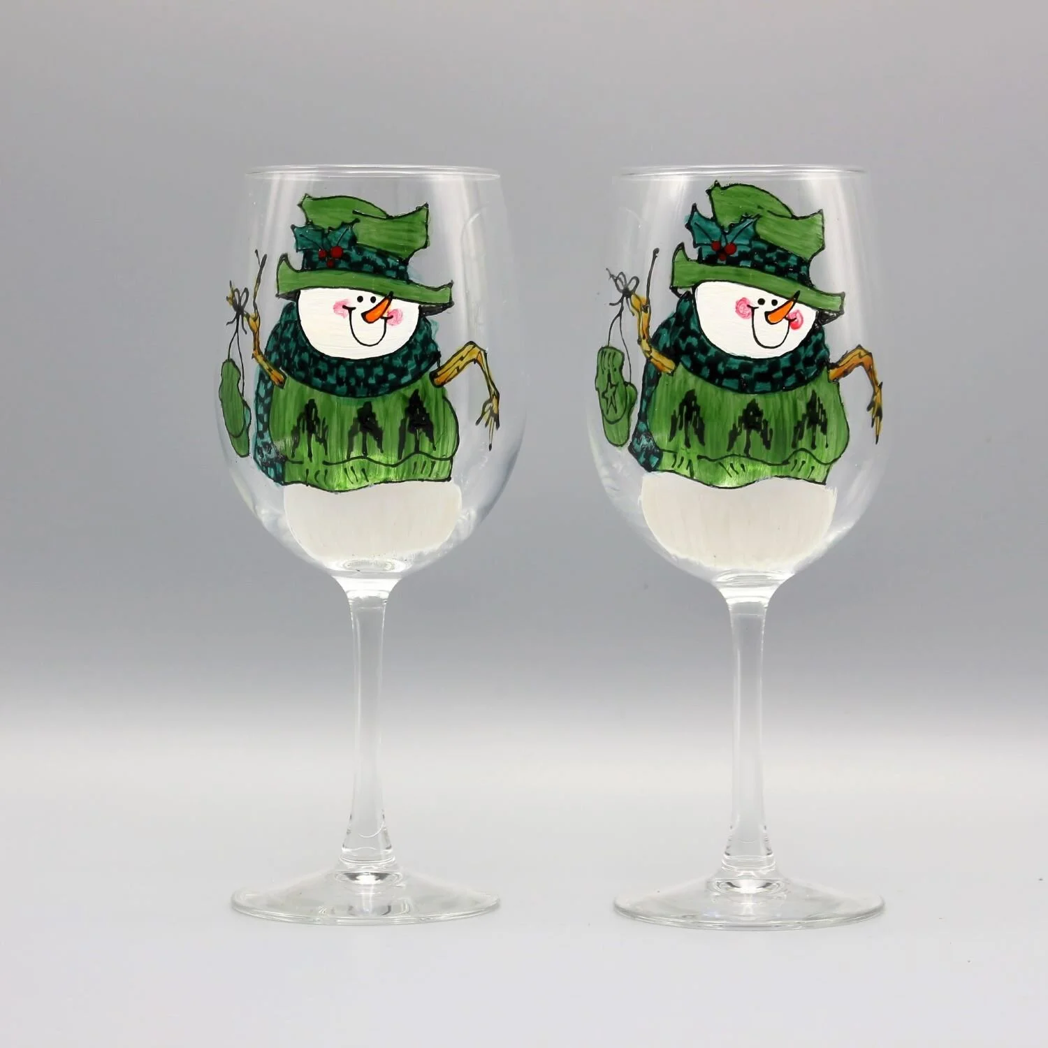 snowman_wine_glasses