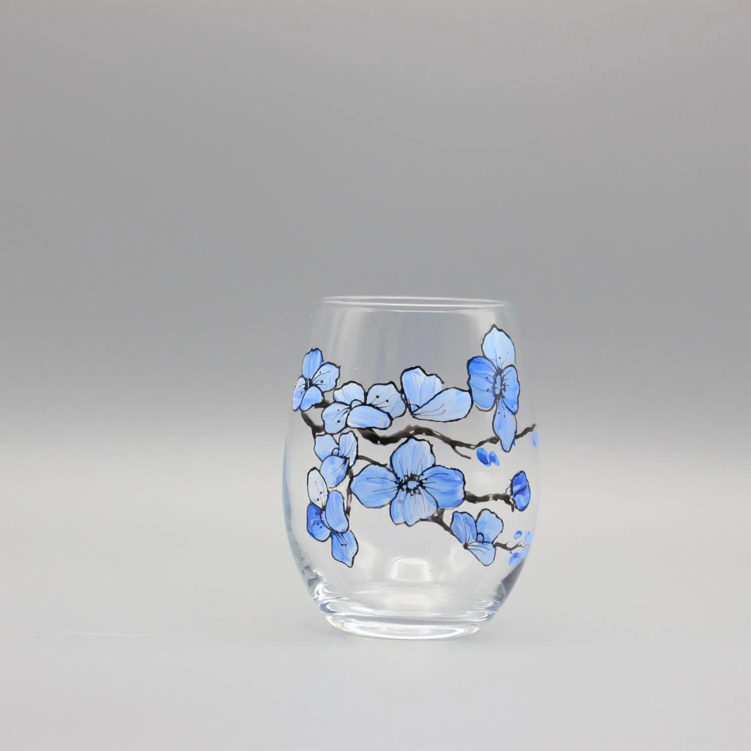 cherry_blossom_stemless_wine_glass_blue