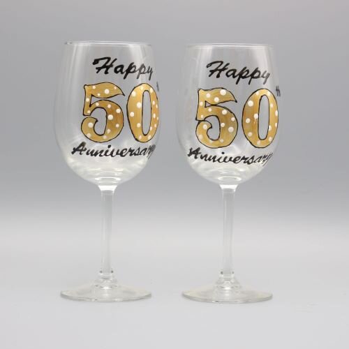 50th Wedding Anniversary | Hand Painted Personalized Gifts