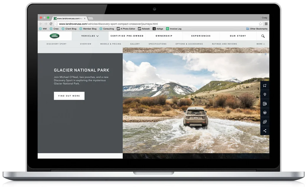 Client: Land Rover Agency: Y&R Photographers: Michael O'Neal , Garrett Cornelison , Cole Rise and Brenton Clark Little Read more about this project here
