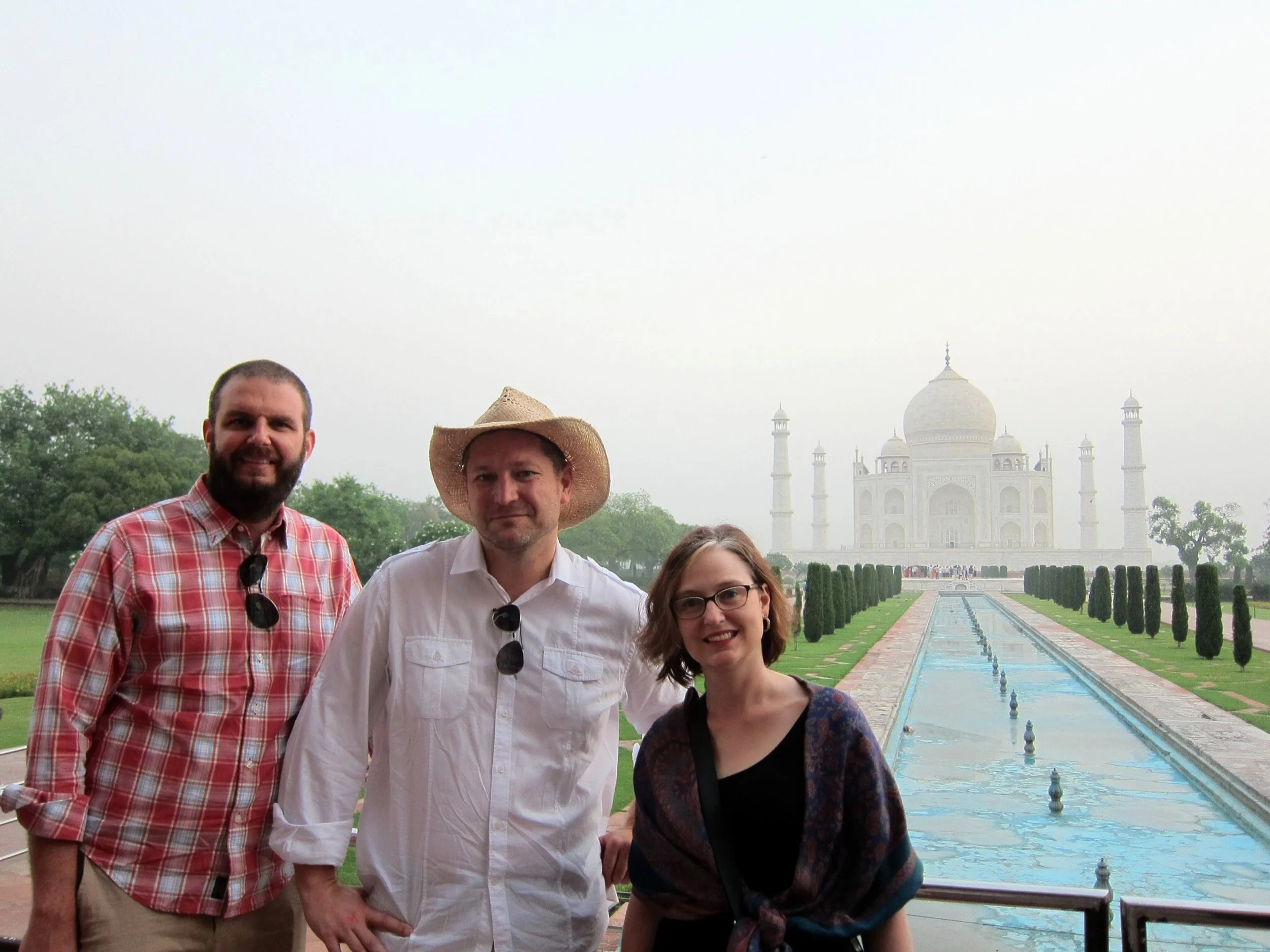 During their trip to India the PEN trio also visited the Taj Mahal.