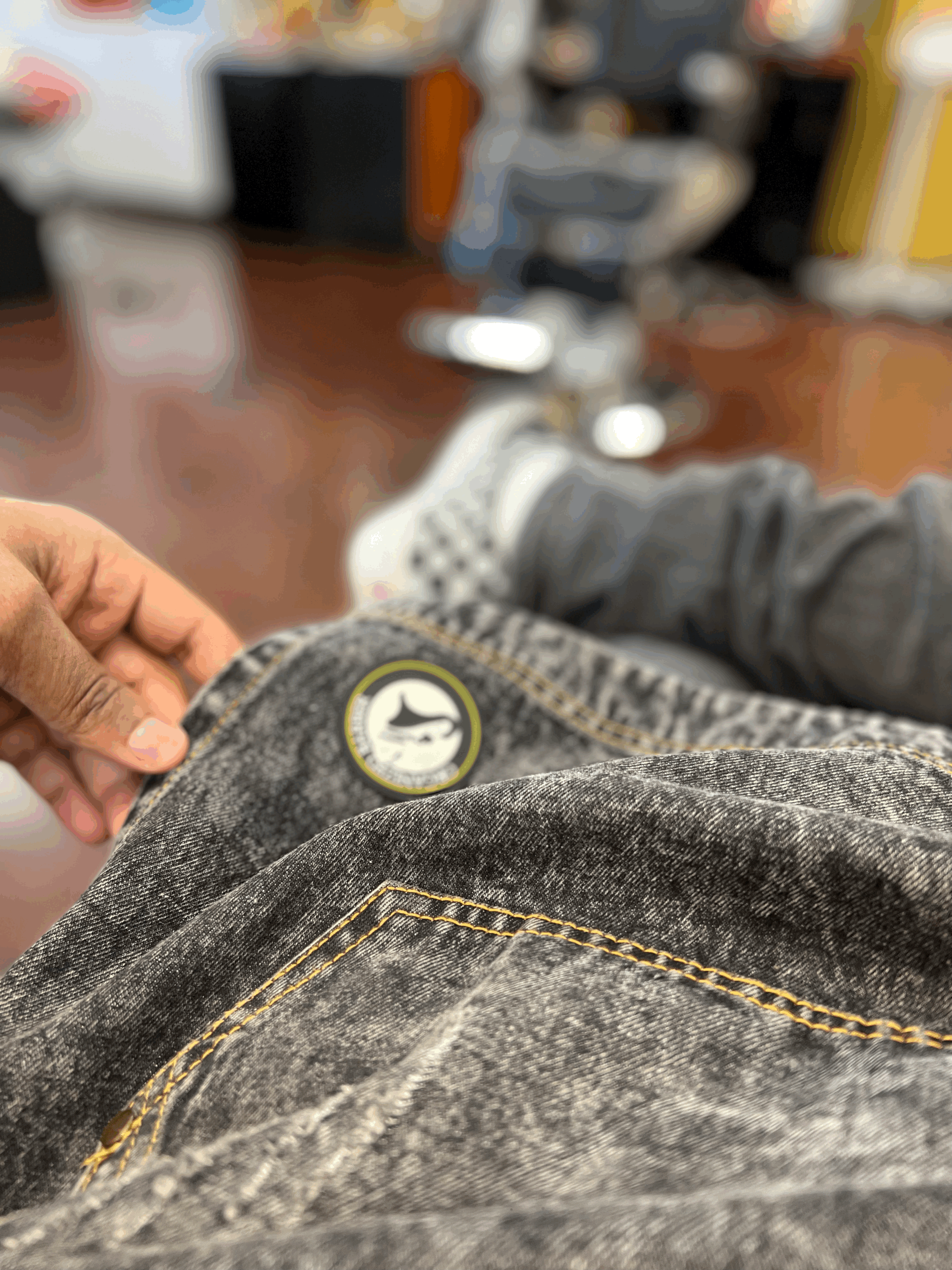 Vintage Denim OB Apron