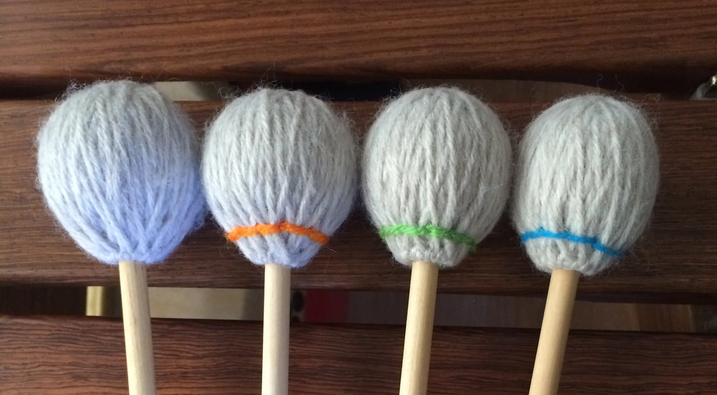 Oversize synthetic core mallets, from very soft through medium.