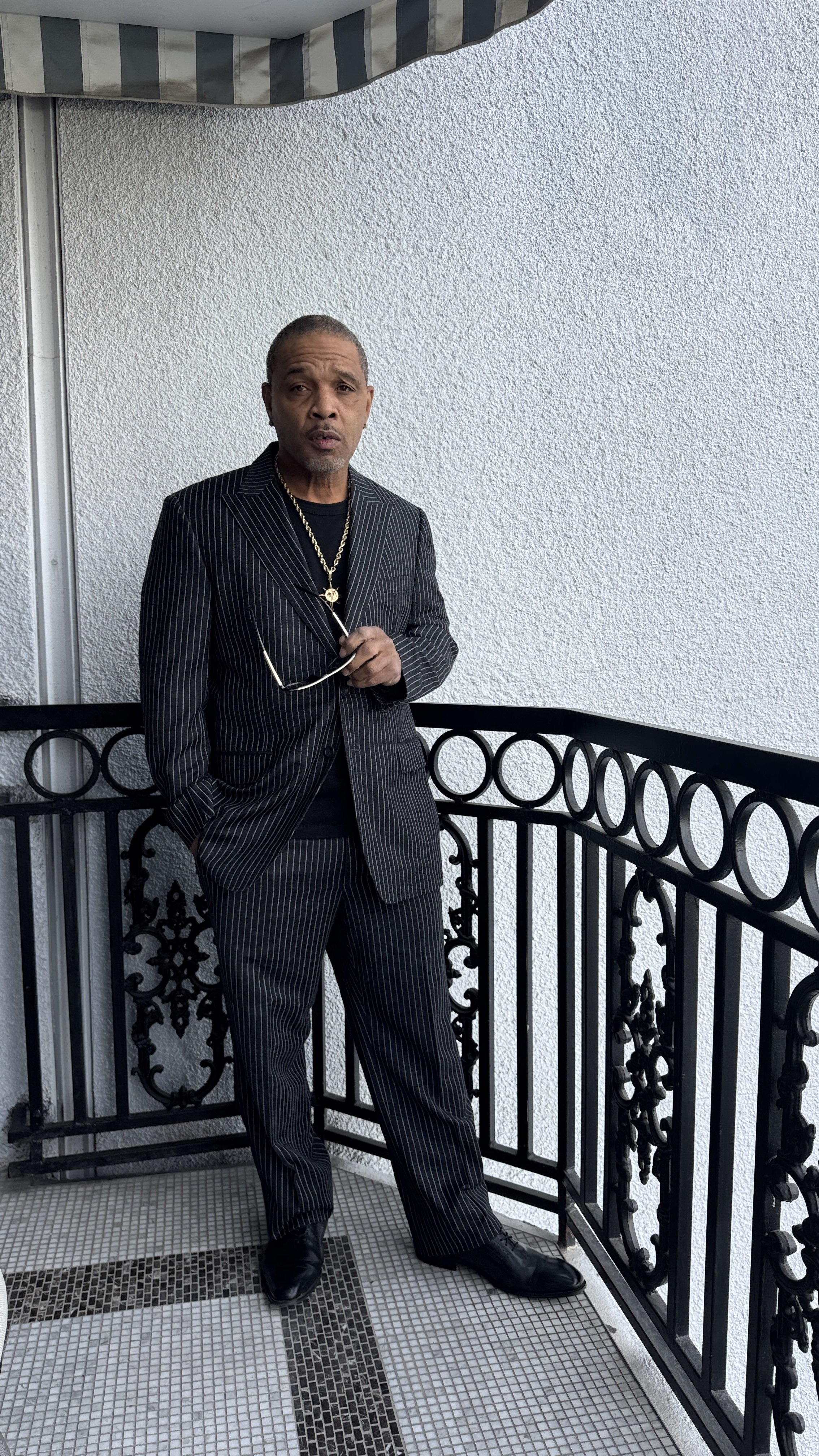 Tailoring for Clarence Maclin  -  stylist - EJ Briones