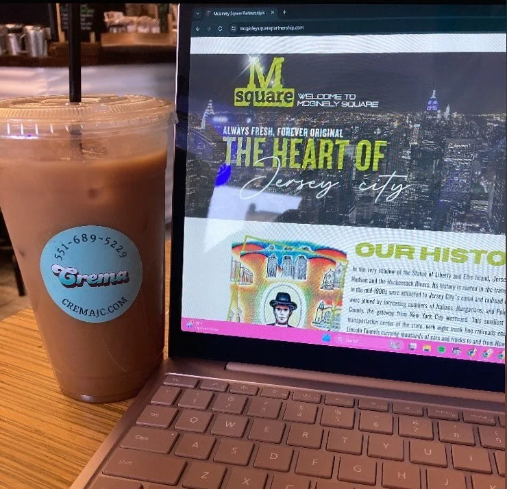 Savor the refreshing goodness of Crema&rsquo;s signature iced coffee, even in the chilliest weather! Join us at the heart of Jersey City for a cozy coffee experience that warms the soul. ☕❄️ #JerseyCity #JerseyCityEats #HeartOfJerseyCity #CoffeeTime 