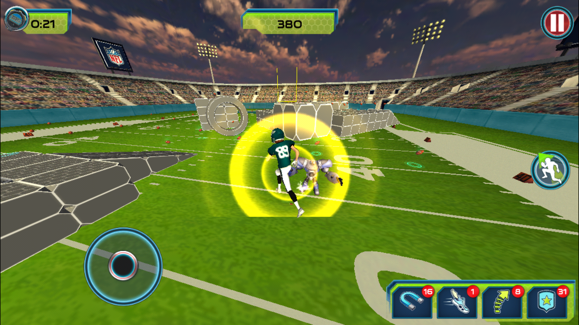 5. After so many seconds, the player returns to their normal size.