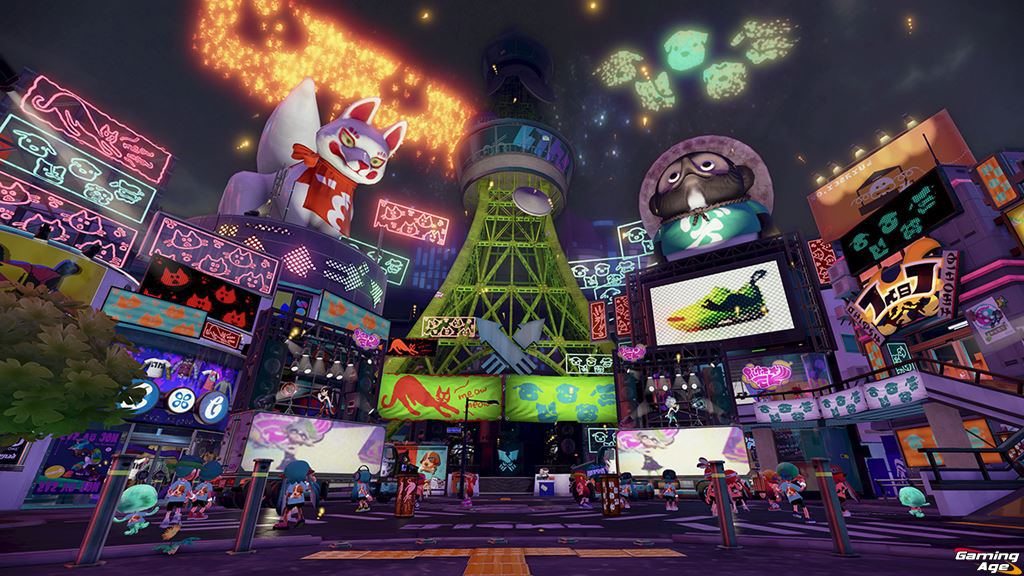 Splatoon during Splatfest...