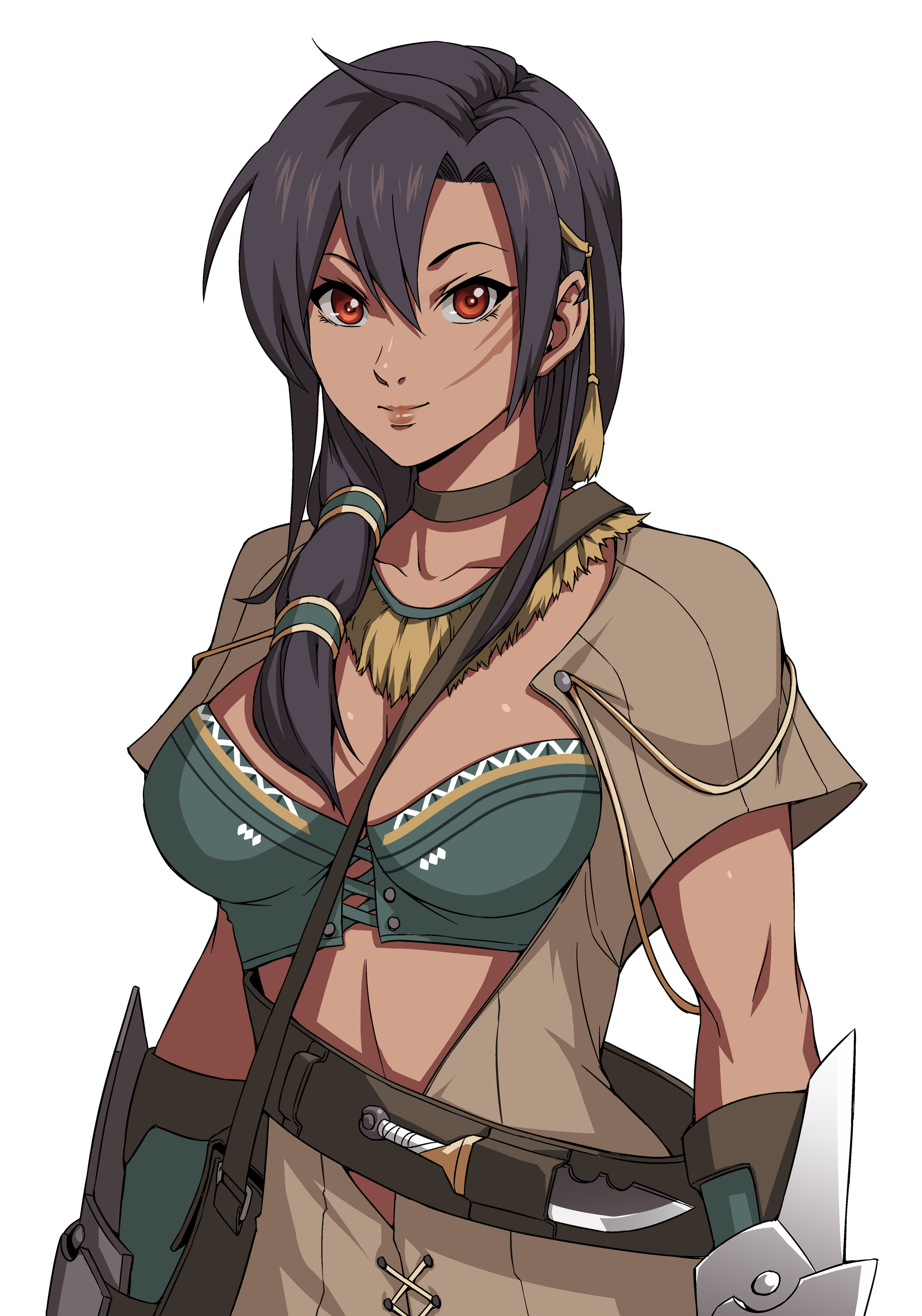 A Tribal monster hunter obsessed with mastery of the cooking arts. She comes to the palace to craft a legendary dish for the Empress. 