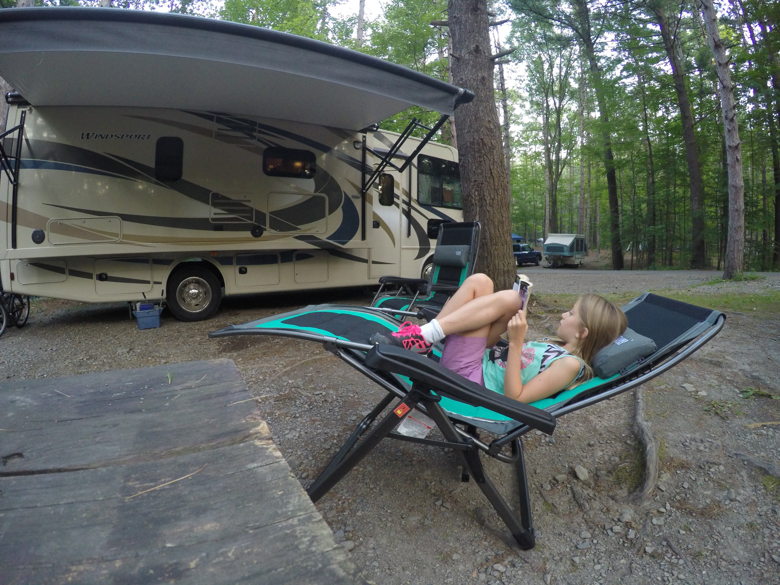 Post-hike? Kicked back and enjoying a book is about the norm.