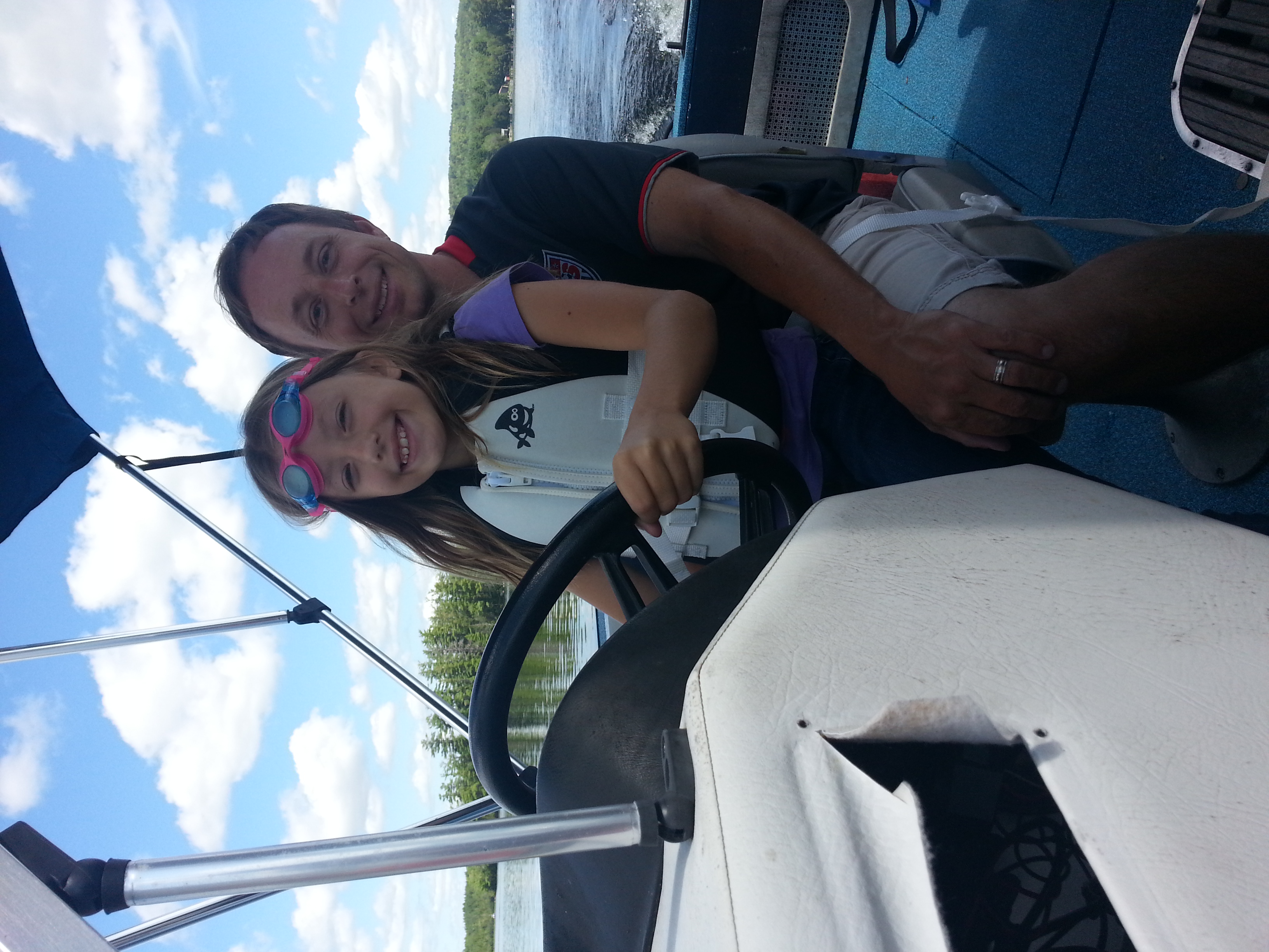 For this journey, we didn't even leave our lake, just went to another part of it. Petunia did a great job as captain.
