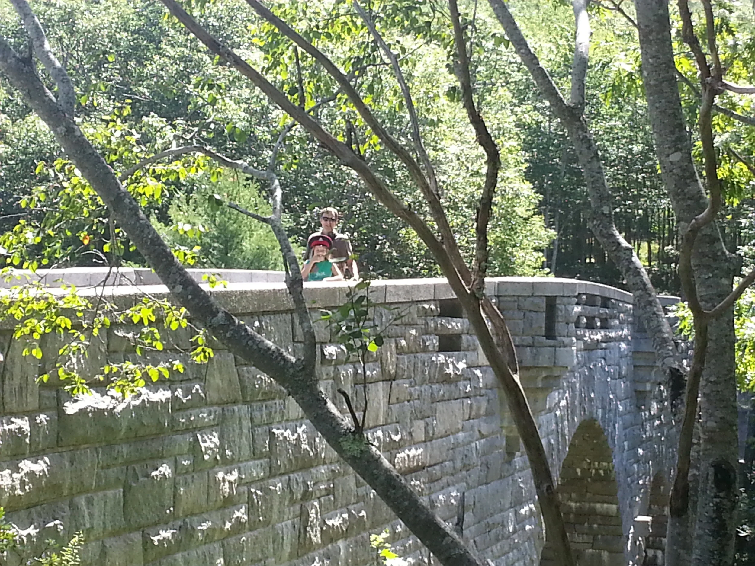 There are also many beautiful bridges among the roads. We spent some time at this one.