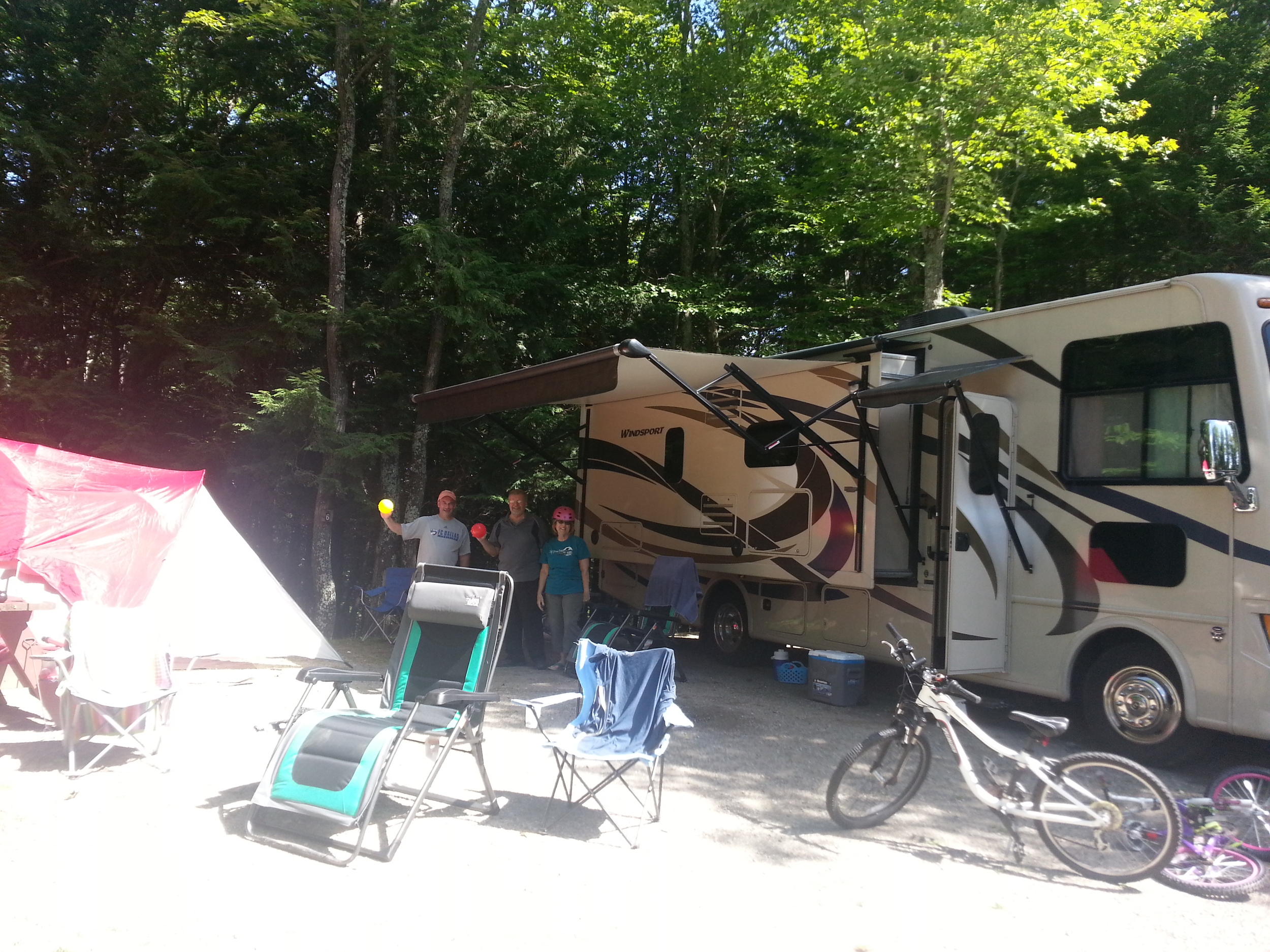 Camping with family in Maine. So grateful for this time together.