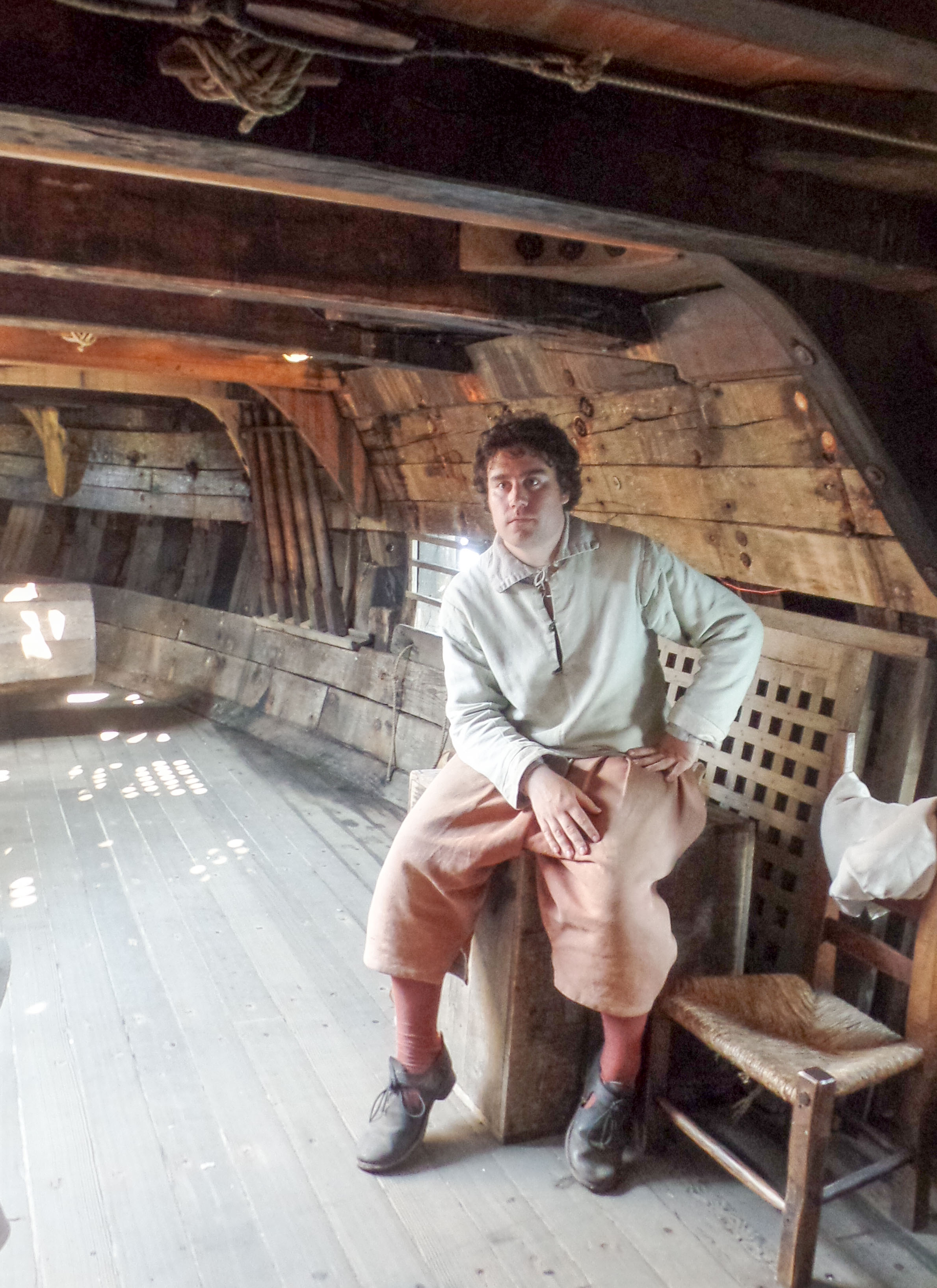 It really helped that we could ask questions of a couple of the "passengers" about what life on the ship would have been like.