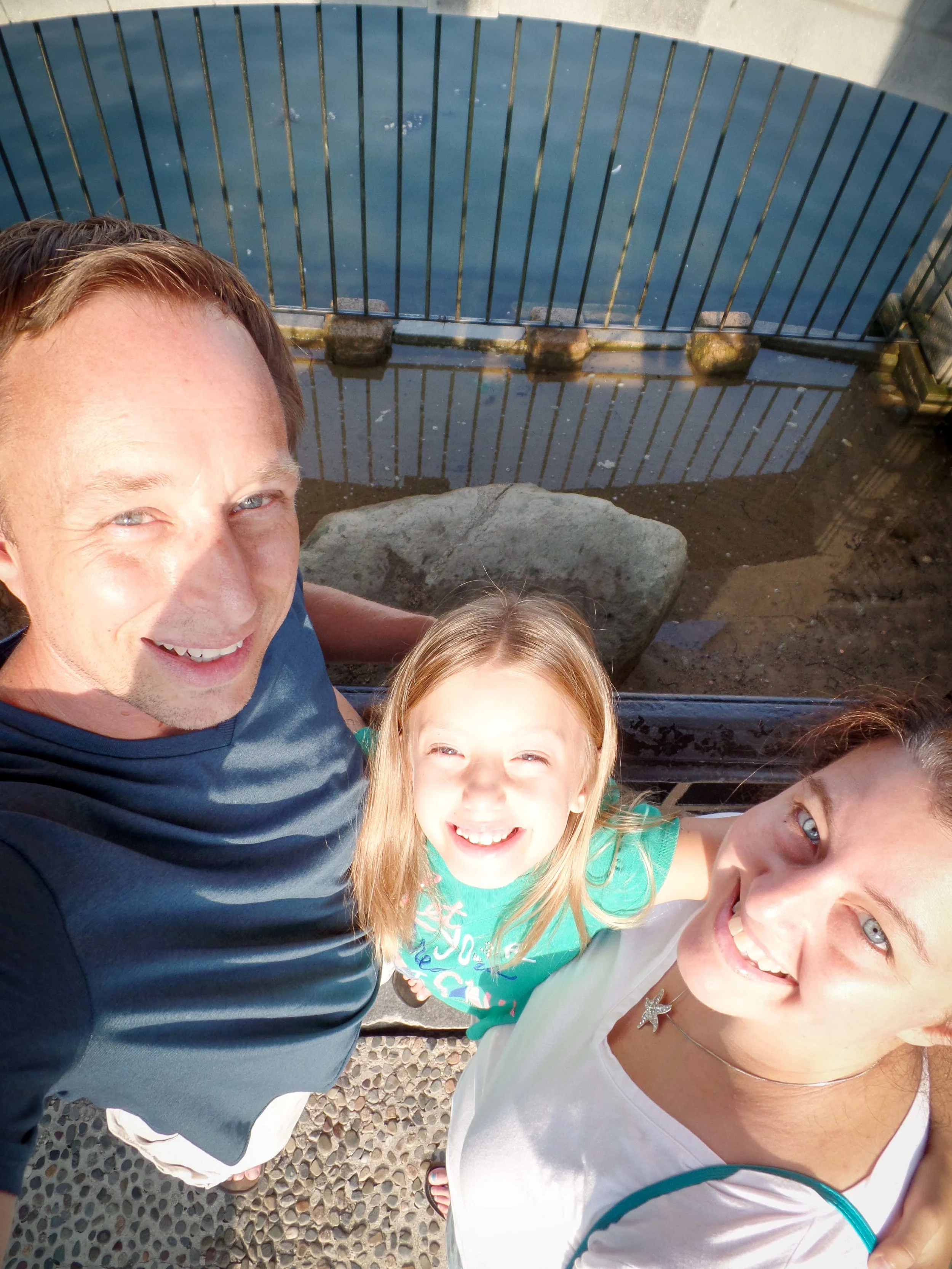We paid our respects like any decent 21st century family would...we took a selfie with it.