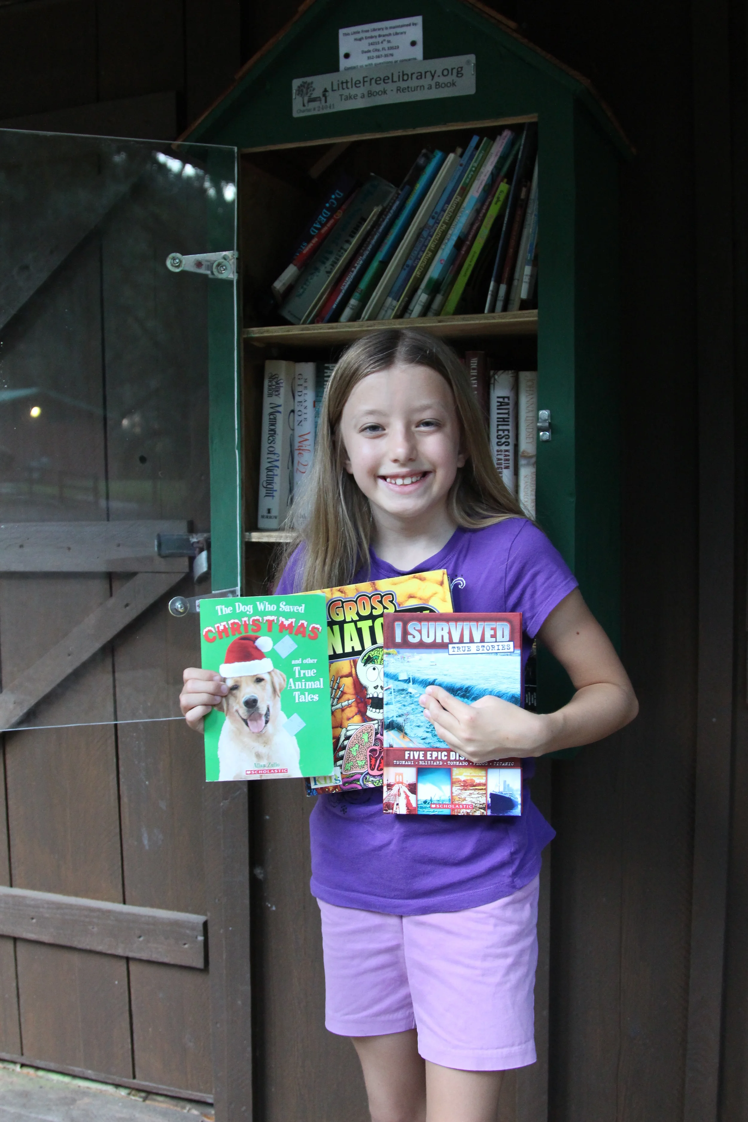 Petunia donated these books that she had already read...