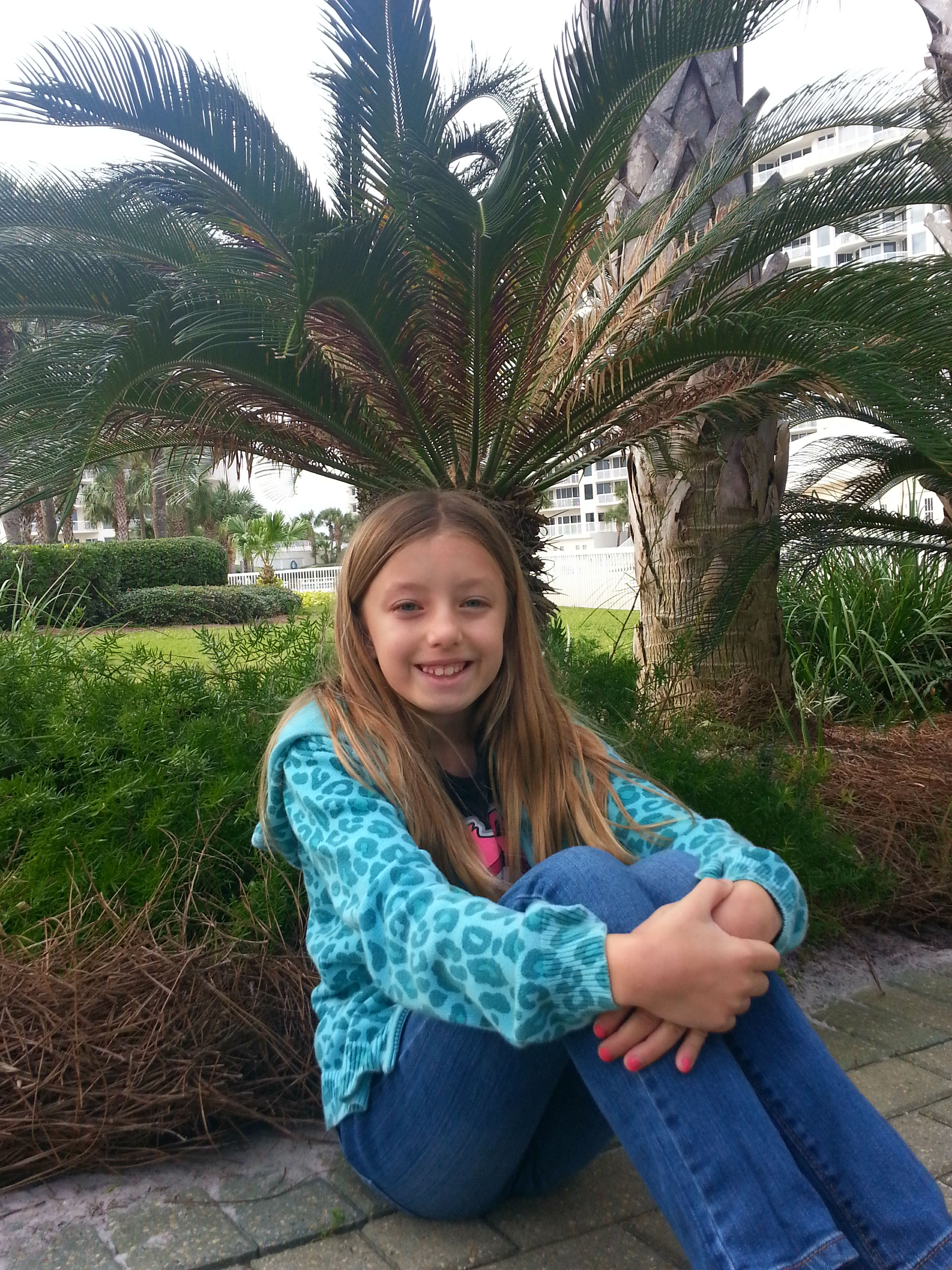 Petunia's personal palm.