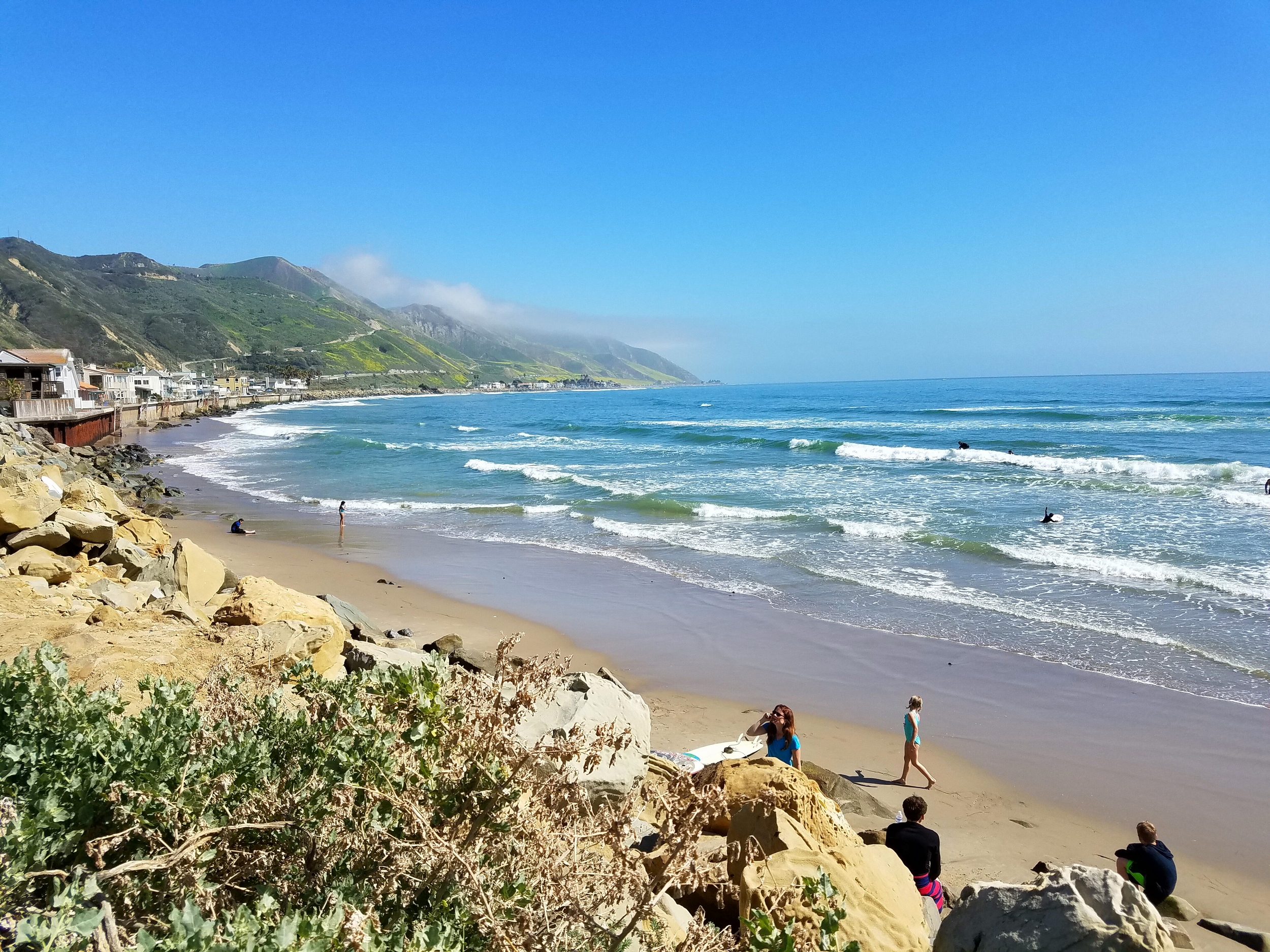 They took us to this state beach near their house. We had to drink in the scene.