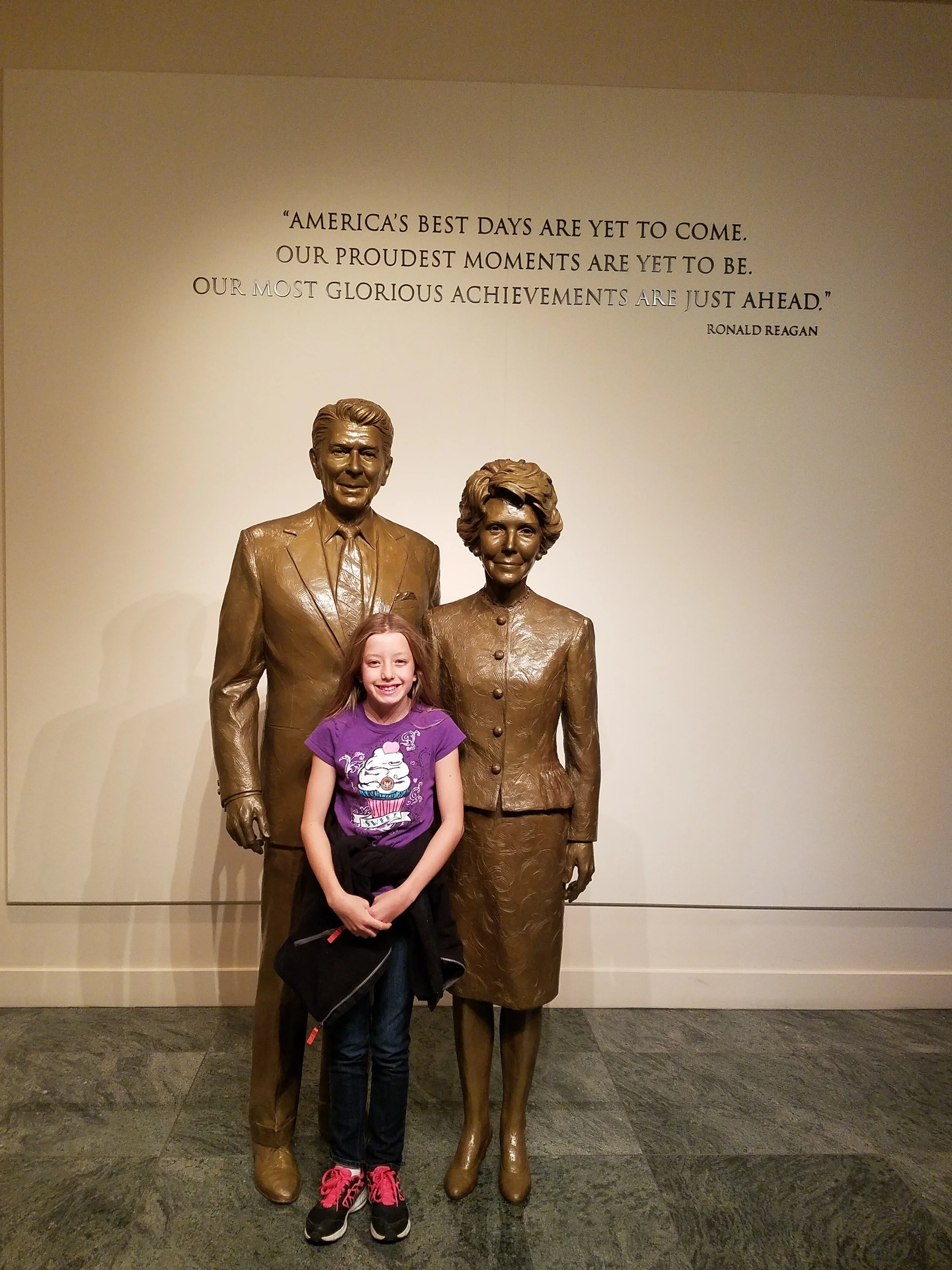 We so enjoyed teaching Petunia many things from the Reagan years.