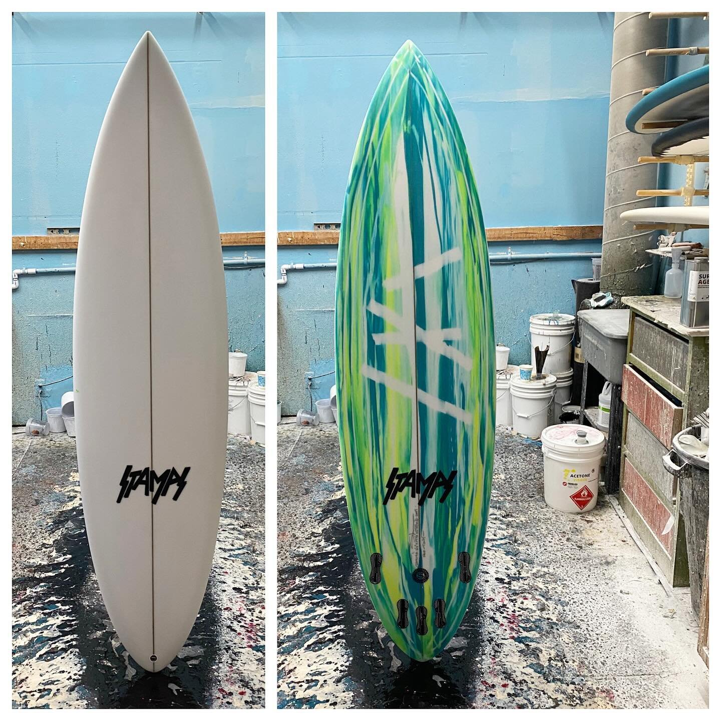 :: GXRT 6&rsquo;6&rdquo; x 19 5/8&rdquo; x 2 5/8&rdquo; at 36.5 finely foiled liters :: lucky board is G-Land bound&hellip;. ::
