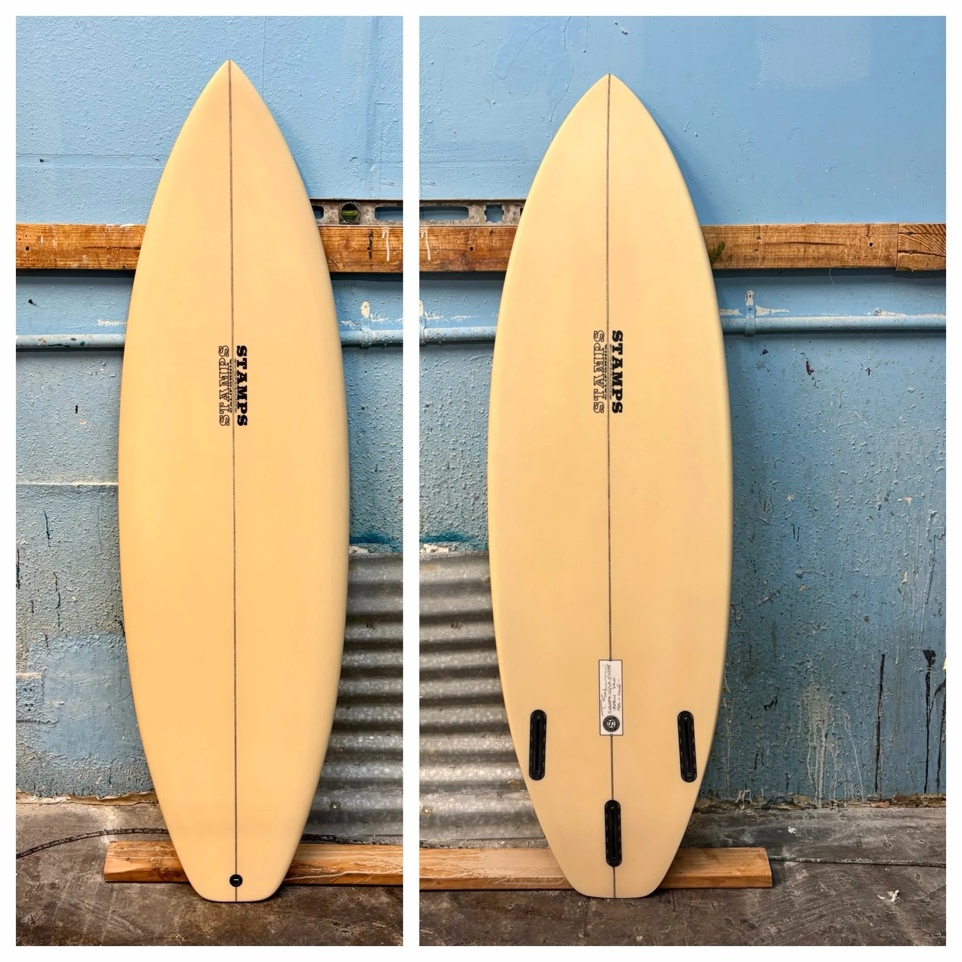 :: ReRun :: 5&rsquo;6&rdquo;  x  19.13&rdquo;  x  2.38&rdquo; :: 28.0 finely foiled liters :: solid &lsquo;desert tan&rsquo; foam spray :: saloon logo :: check the website for more model details ::